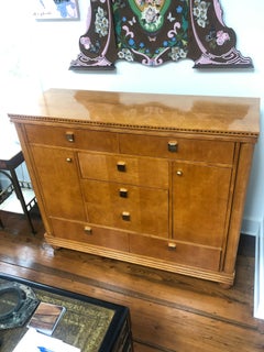Elegant Biedermeier Style Sideboard Cabinet with Multiple Drawers and Shelves