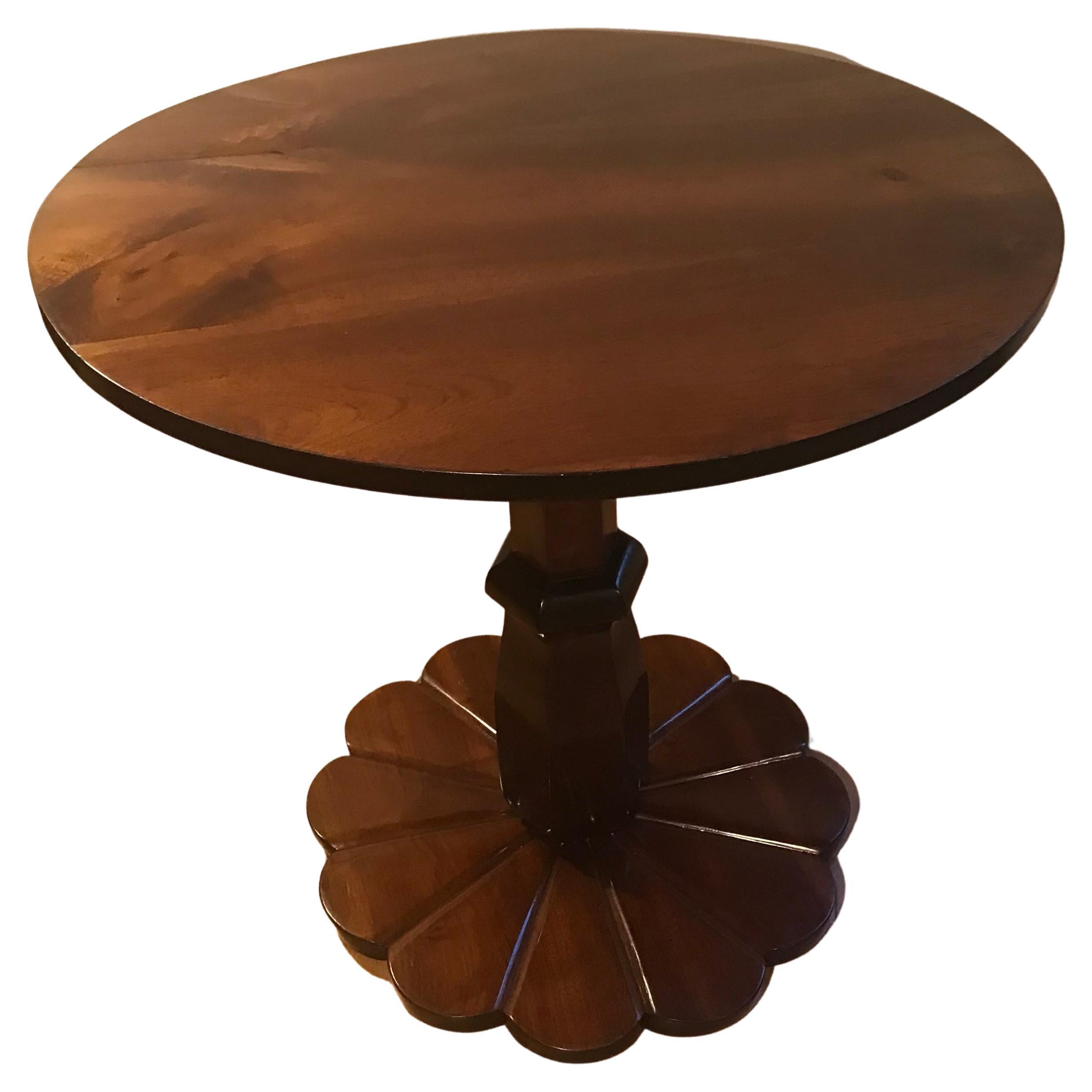 Elegant Biedermeier Walnut Table 1820 For Sale