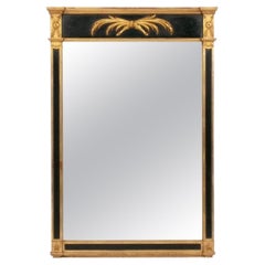 Elegant Black and Gold Mirror