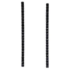 Elegant Black Gemstone Earrings