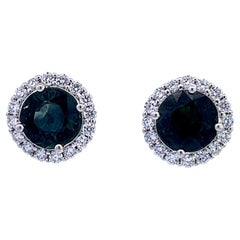 Elegantes pendientes de piedra negra