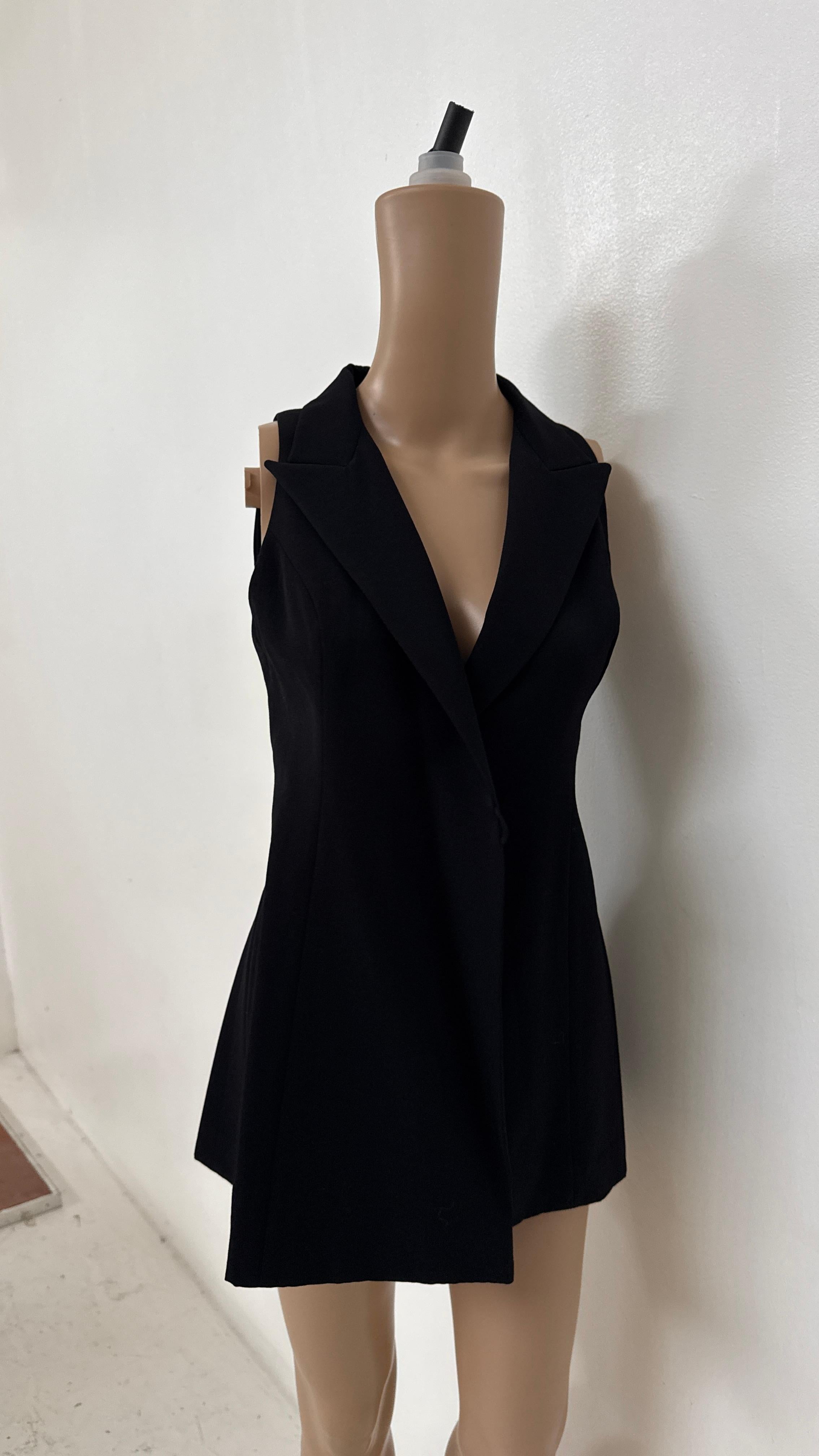 Elegant Black Wrap Vest by Plein Sud In condizioni discrete in vendita a Milano, IT