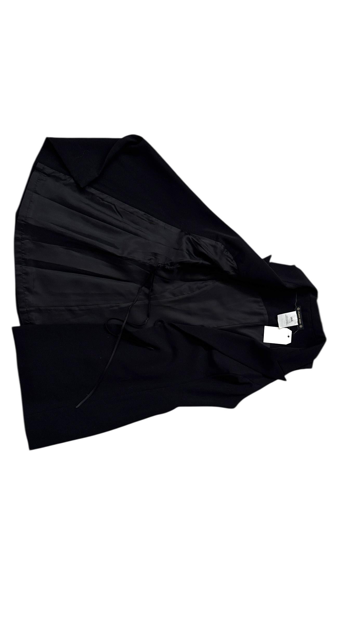 Elegant Black Wrap Vest by Plein Sud in vendita 4