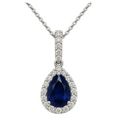Elegant Blue Sapphire Pendant