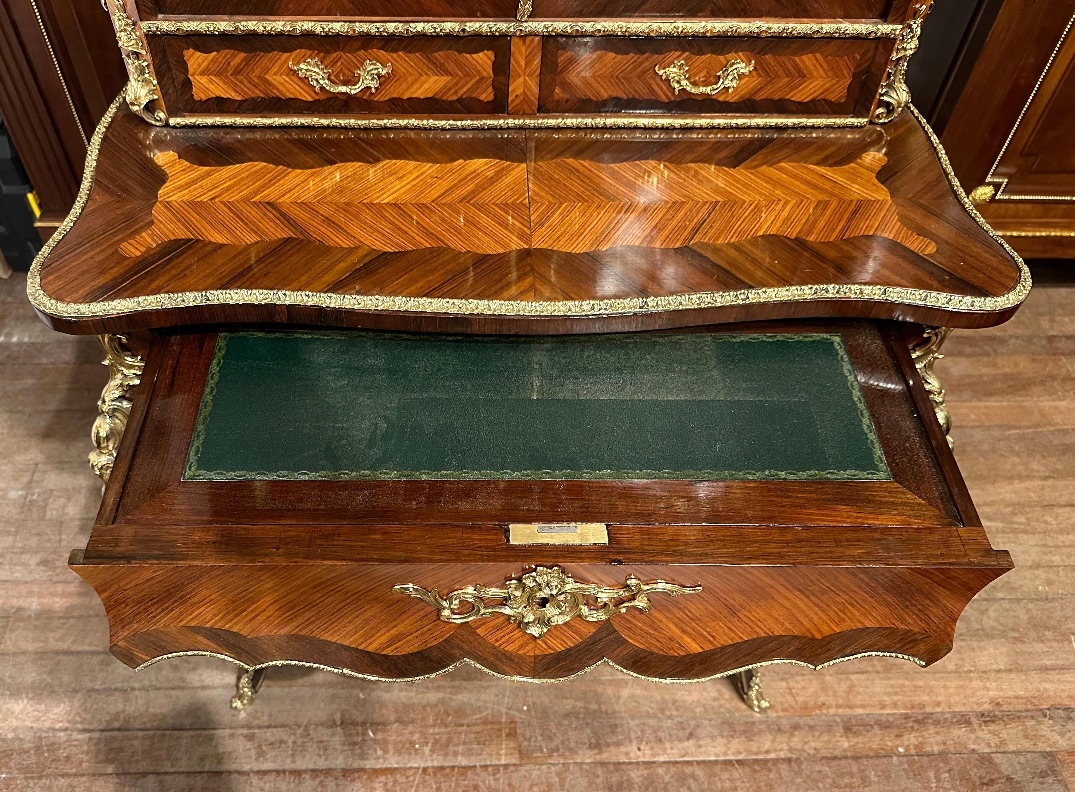 19th Century Elegant Bonheur De Jour Ladies Writing Desk For Sale