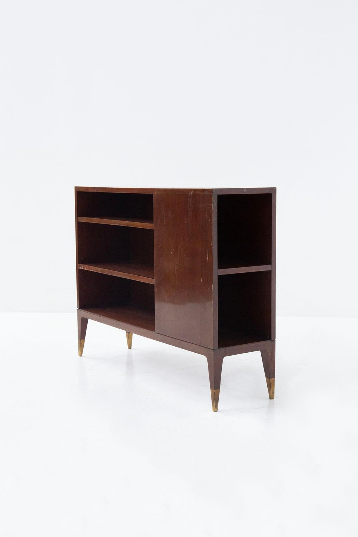 Mid-Century Modern Elegant Bookcase Cabinet Attributed to Gio Ponti