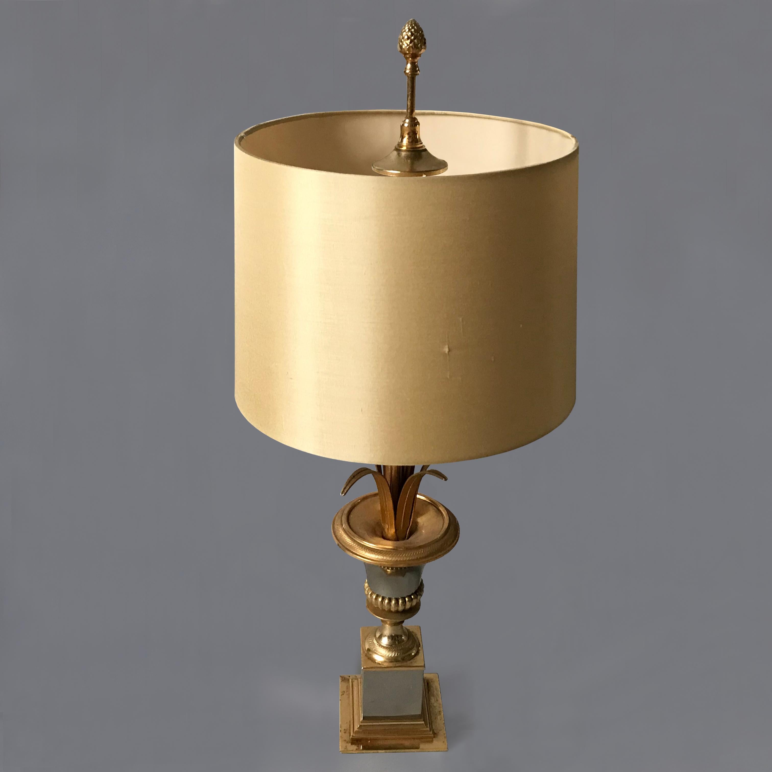 20th Century Elegant Boulanger Palm Table Lamp
