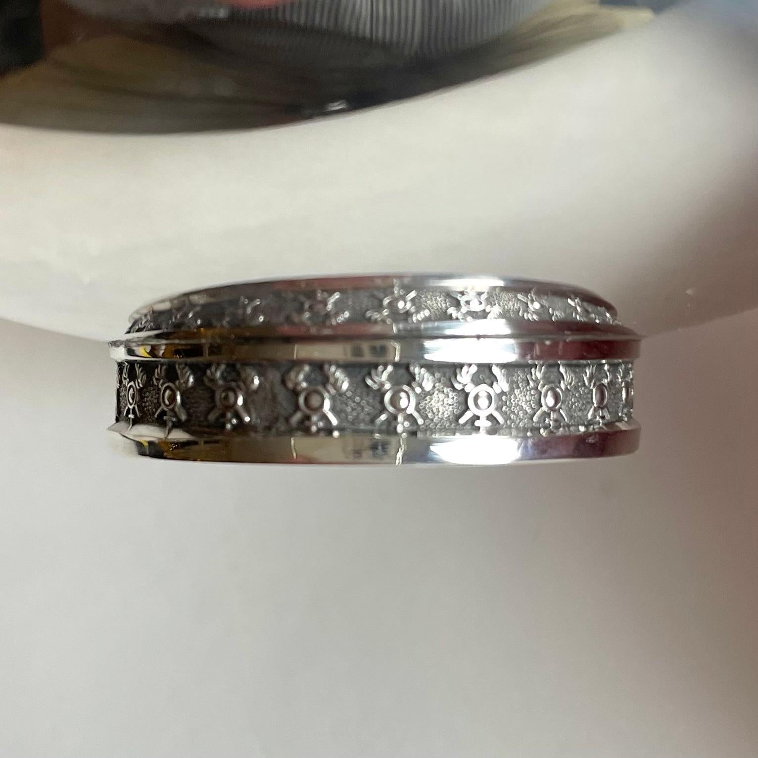 Elegante cuenco de plata de ley de Erik Fleming del Atelier Borgila de 1951 mediados del siglo XX en venta