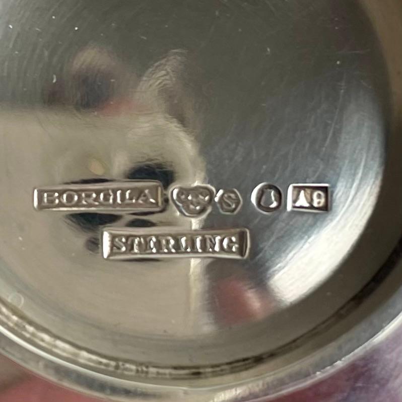 Elegante cuenco de plata de ley de Erik Fleming del Atelier Borgila de 1951 en venta 1