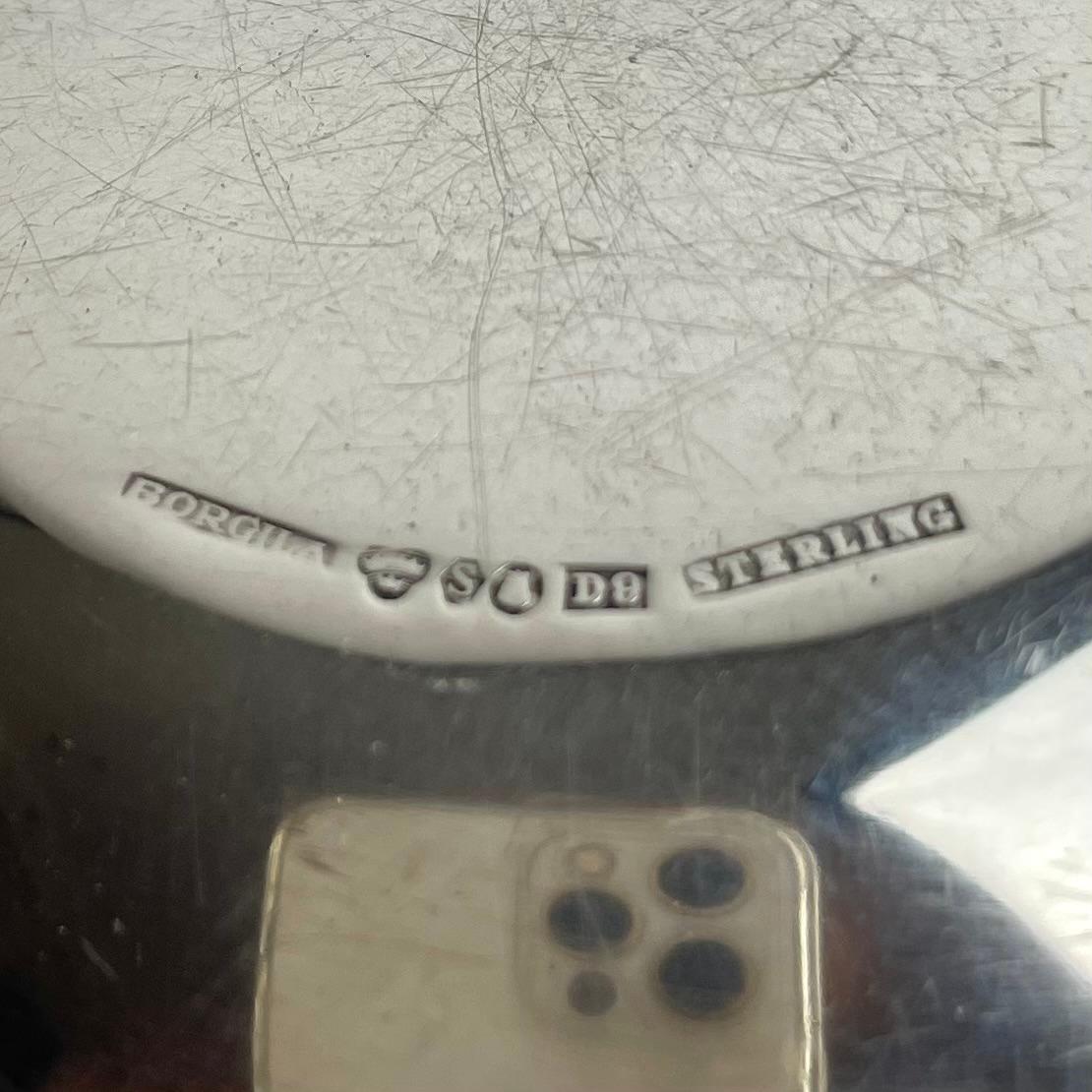 Elegante cuenco de plata de ley de Erik Fleming del Atelier Borgila en 1954 Plata esterlina en venta