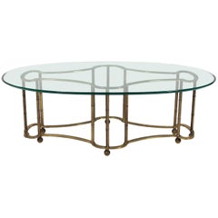 Elegant Brass Coffee Table
