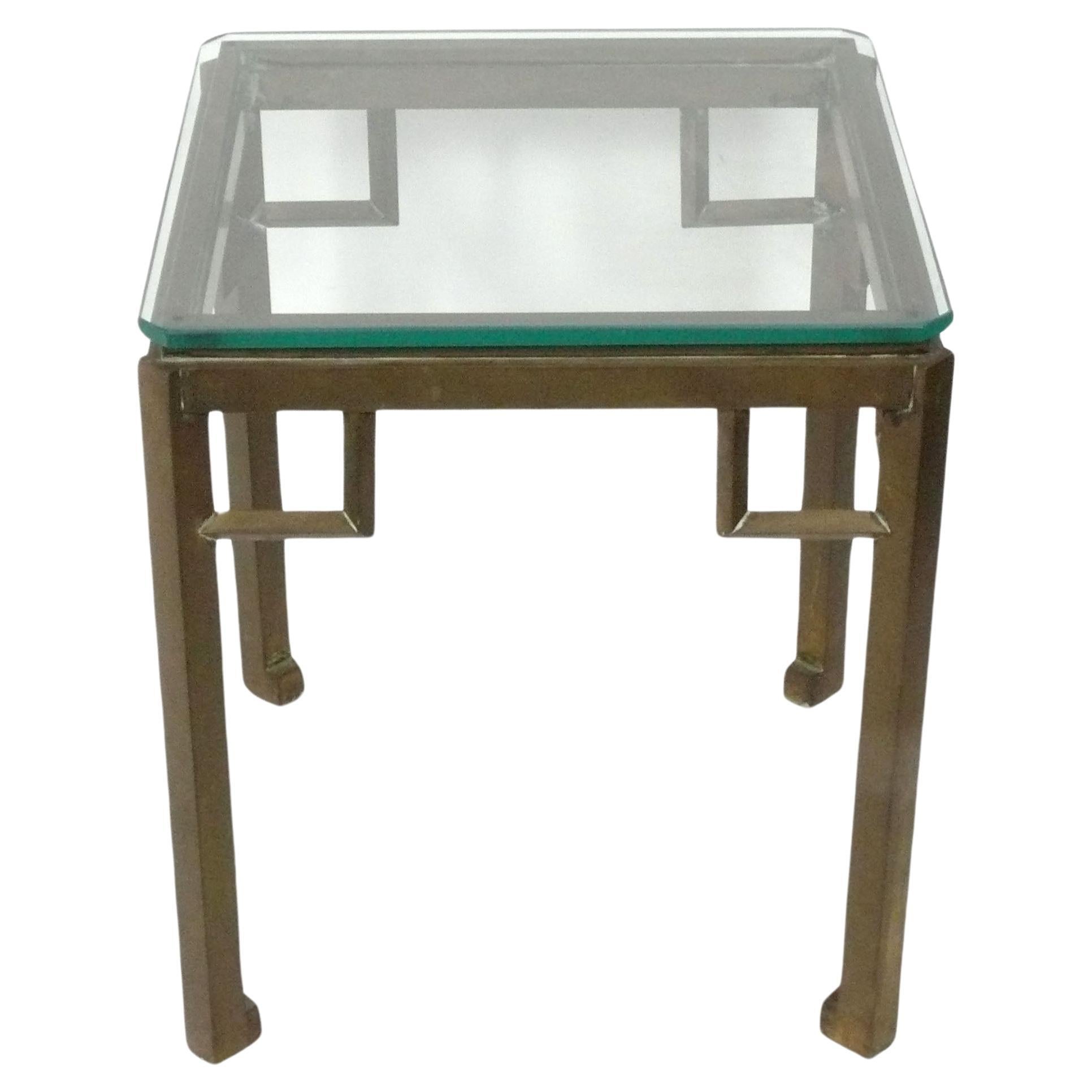 The Elegance Brass End Table in the manner of Marc du Plantier circa 1960s
