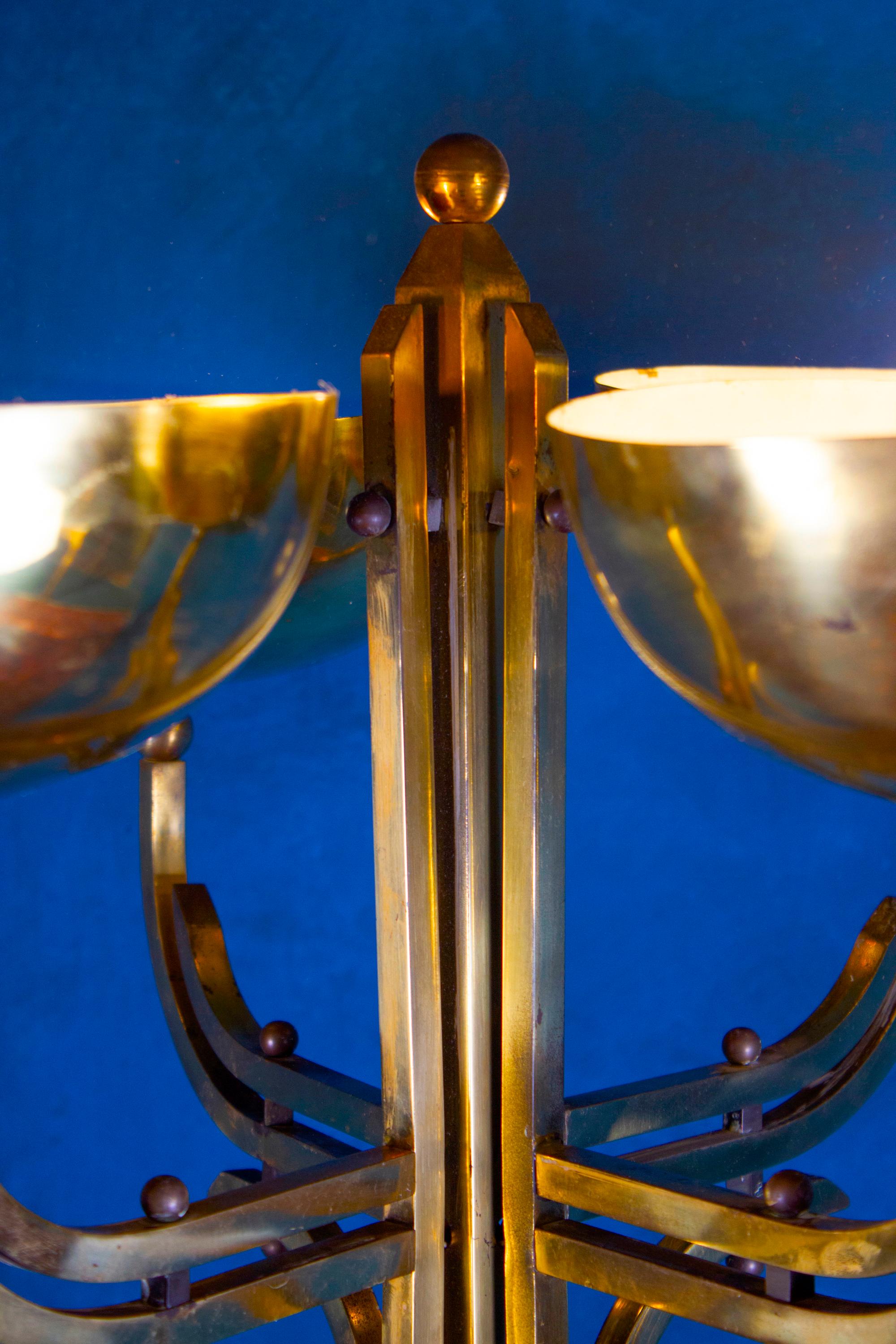 Elegant Brass Floor Lamp by Goffredo Reggiani, Italy, circa 1970 In Good Condition For Sale In Rome, IT