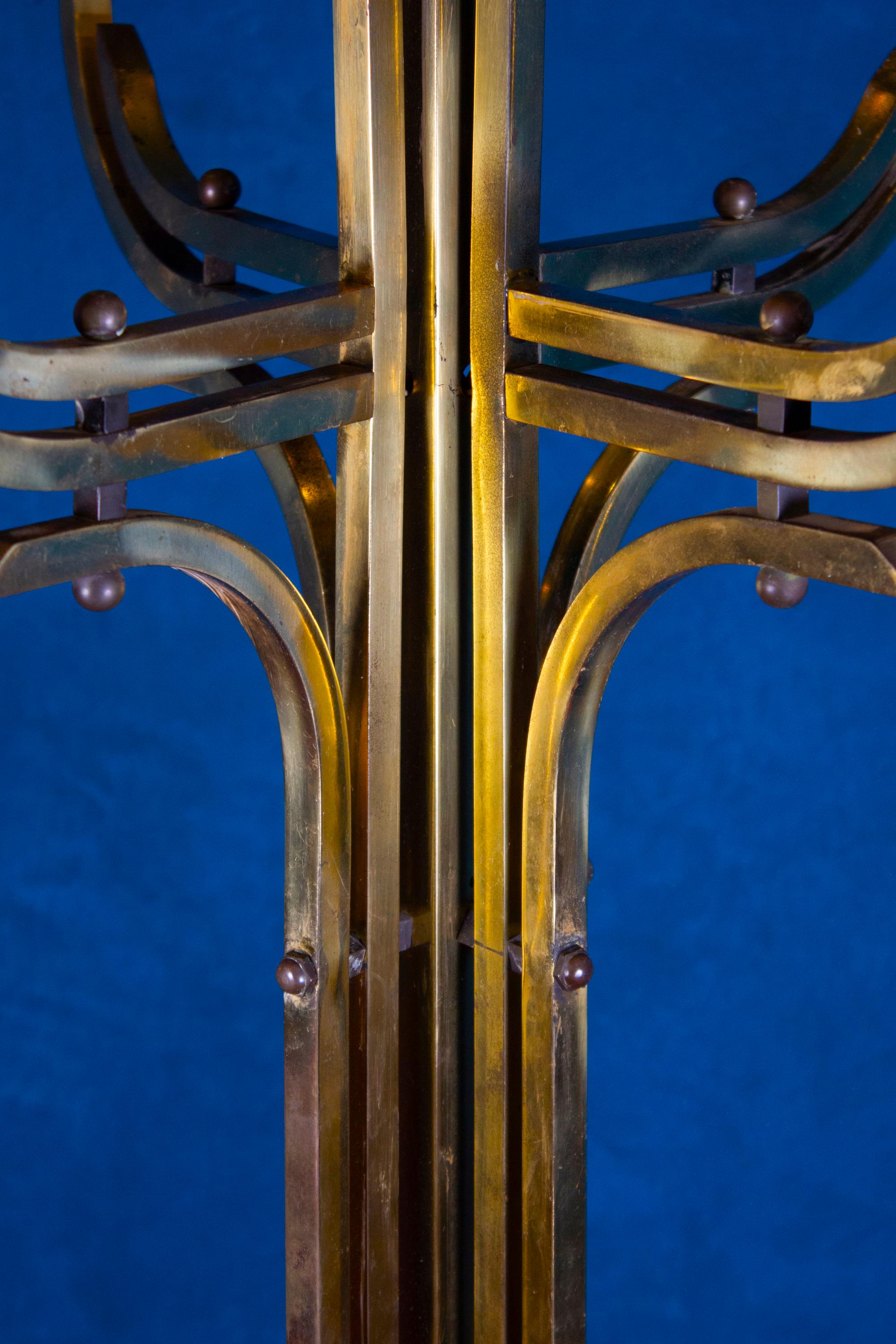 Elegant Brass Floor Lamp by Goffredo Reggiani, Italy, circa 1970 For Sale 1