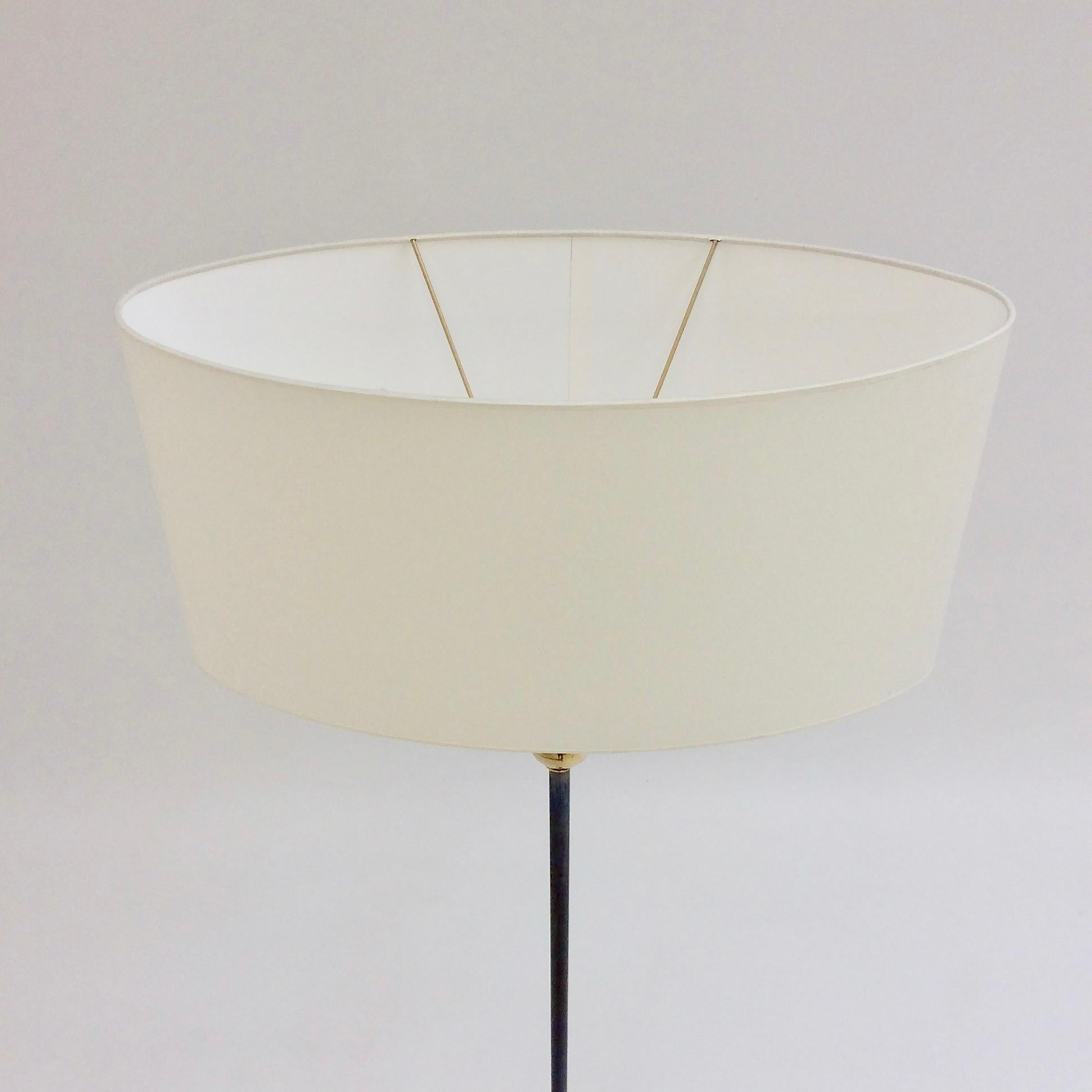 Elegant Brass Floor Lamp, circa 1950, France 3