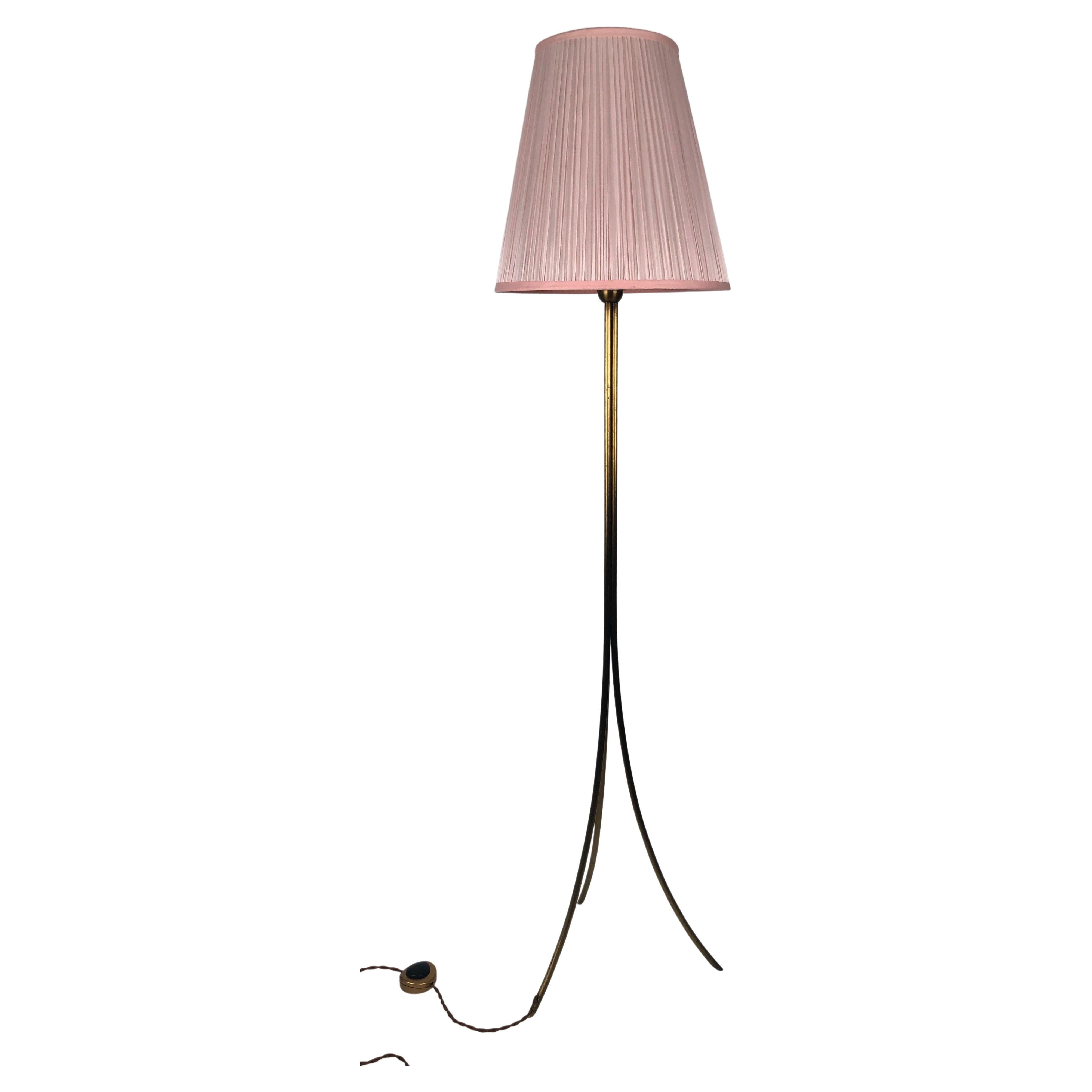 Elegant Brass Floor Lamp from the 1950's, Austria For Sale
