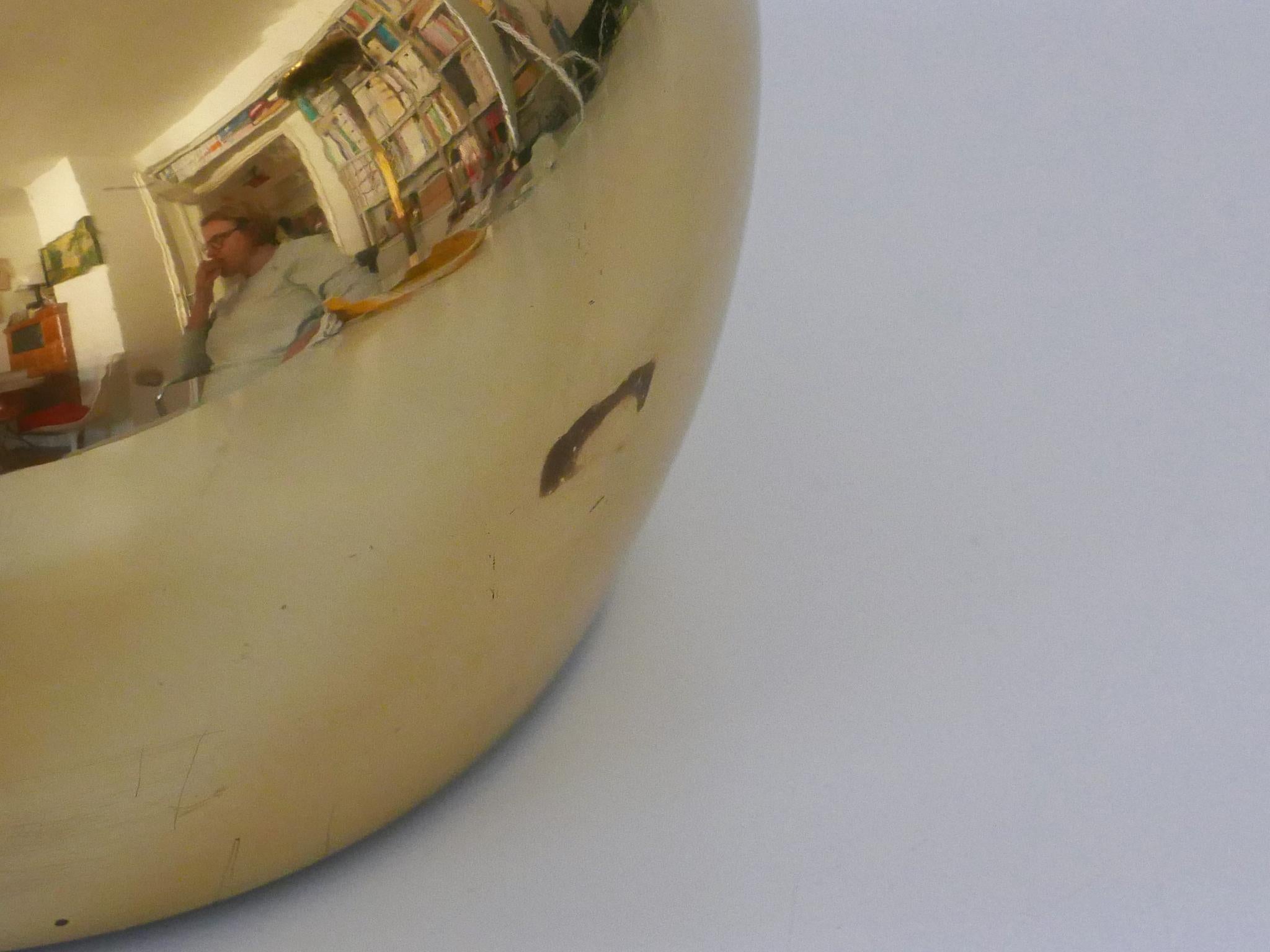 Eleganza della lampada a sospensione in ottone Löken di Helge Zimdal per Falkenberg Svezia 1960 in vendita 12