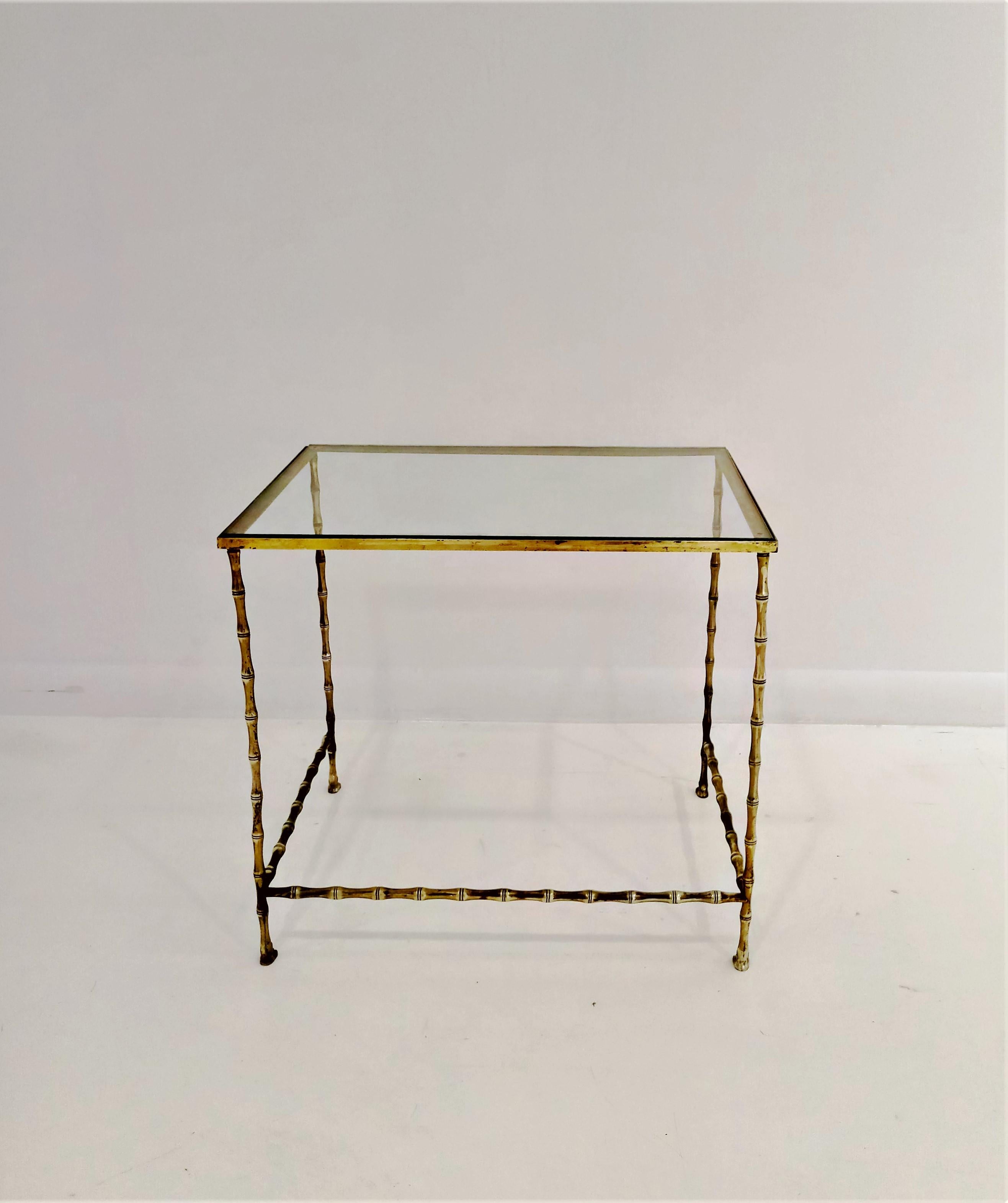 Elegant Brass Table by Maison Baguès, France, 1960s 1