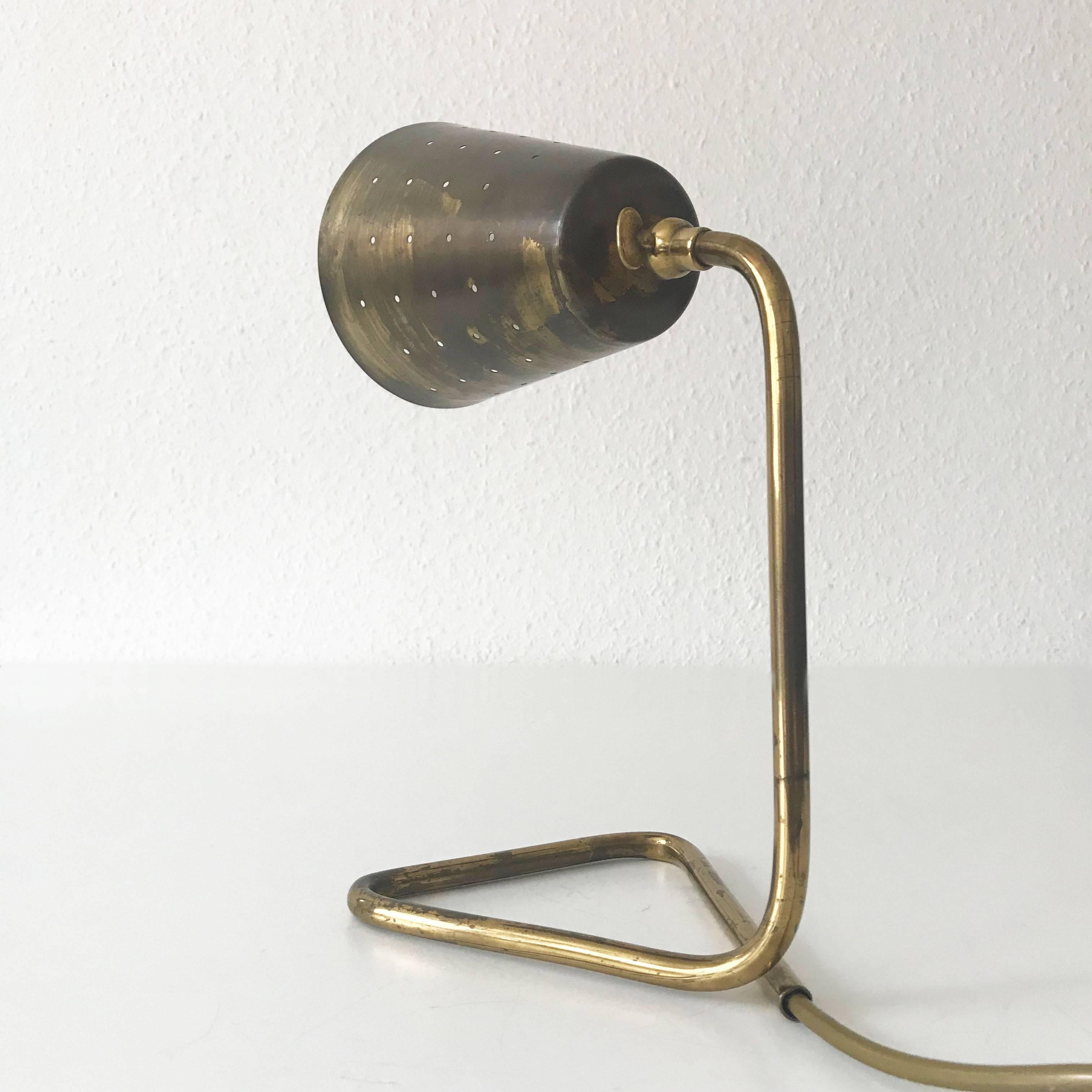 Elegant Brass Table Lamp by Hans Bergström Attributed, Sweden, 1950s 5