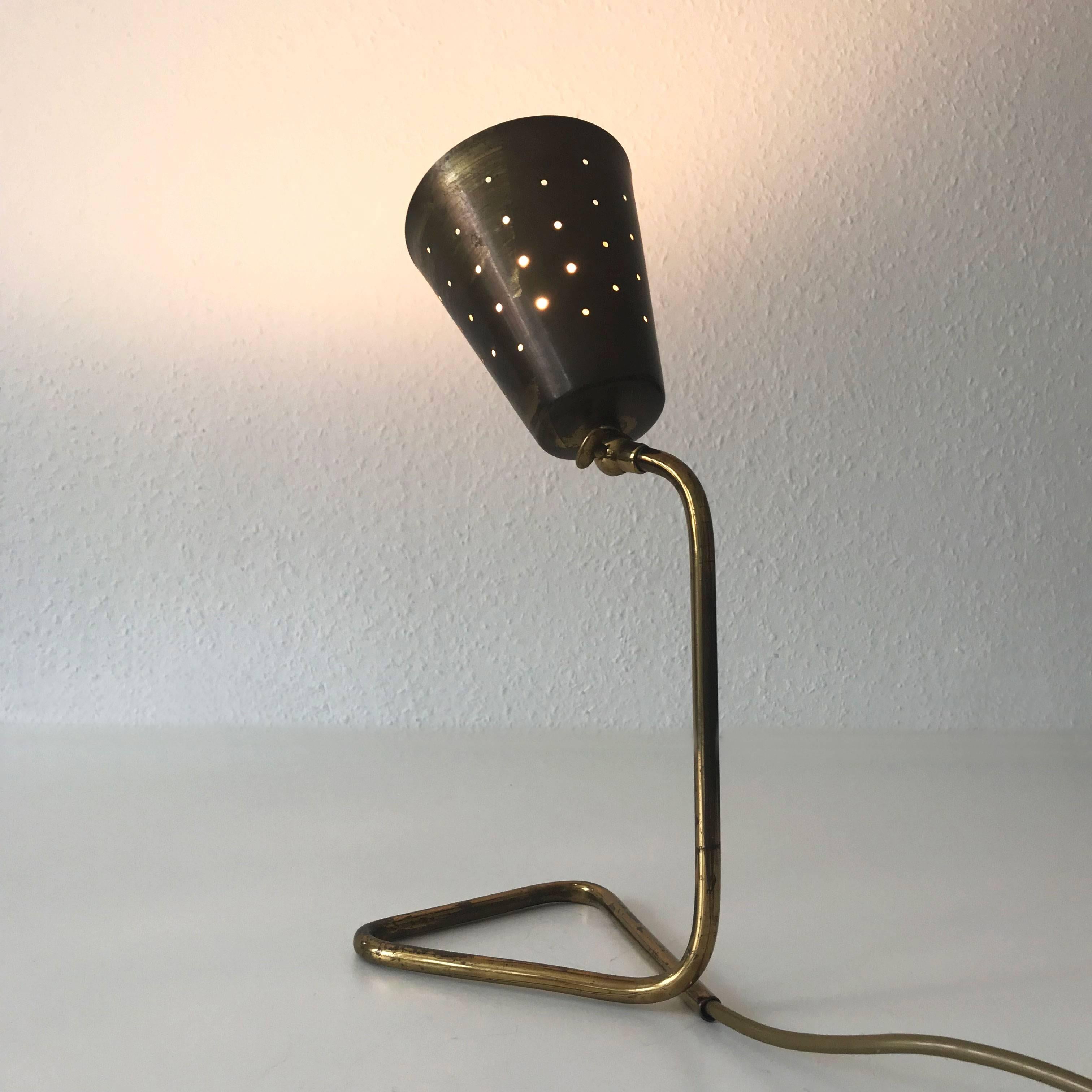 Elegant Brass Table Lamp by Hans Bergström Attributed, Sweden, 1950s 6