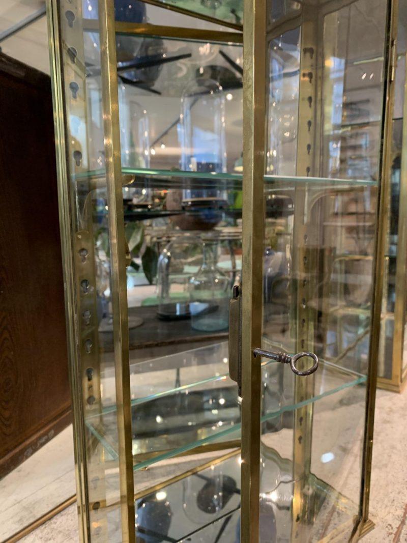 1920s glass display cabinet