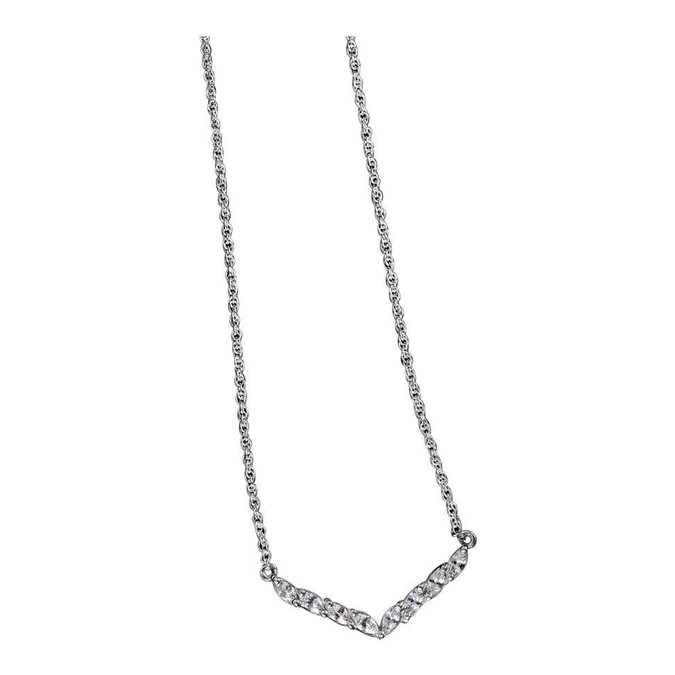 Elegant 
Brilliant Moissanite Pendant 925 Sterling Silver Anniversary Gift .