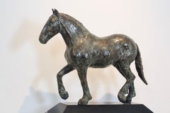 Elegant Bronze Horse Sculpture by Cocky Duijvesteijn, Signed and Numbered