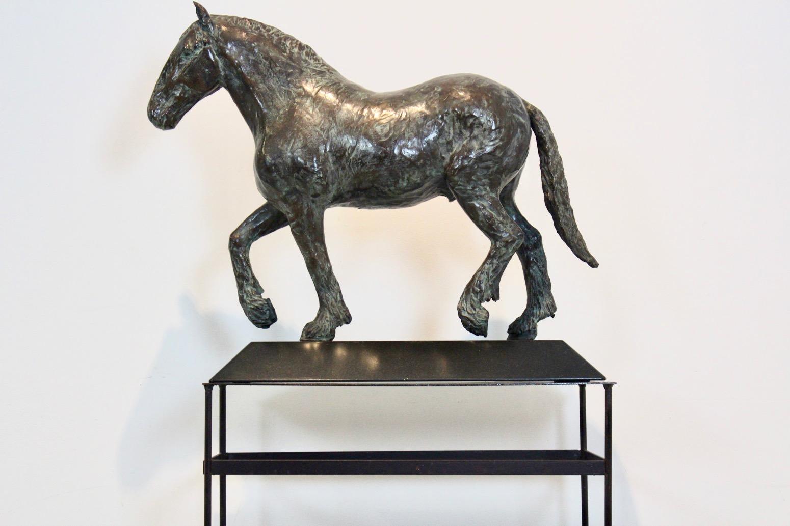 Elegant Bronze Horse Sculpture by Cocky Duijvesteijn, Signed and Numbered For Sale 2