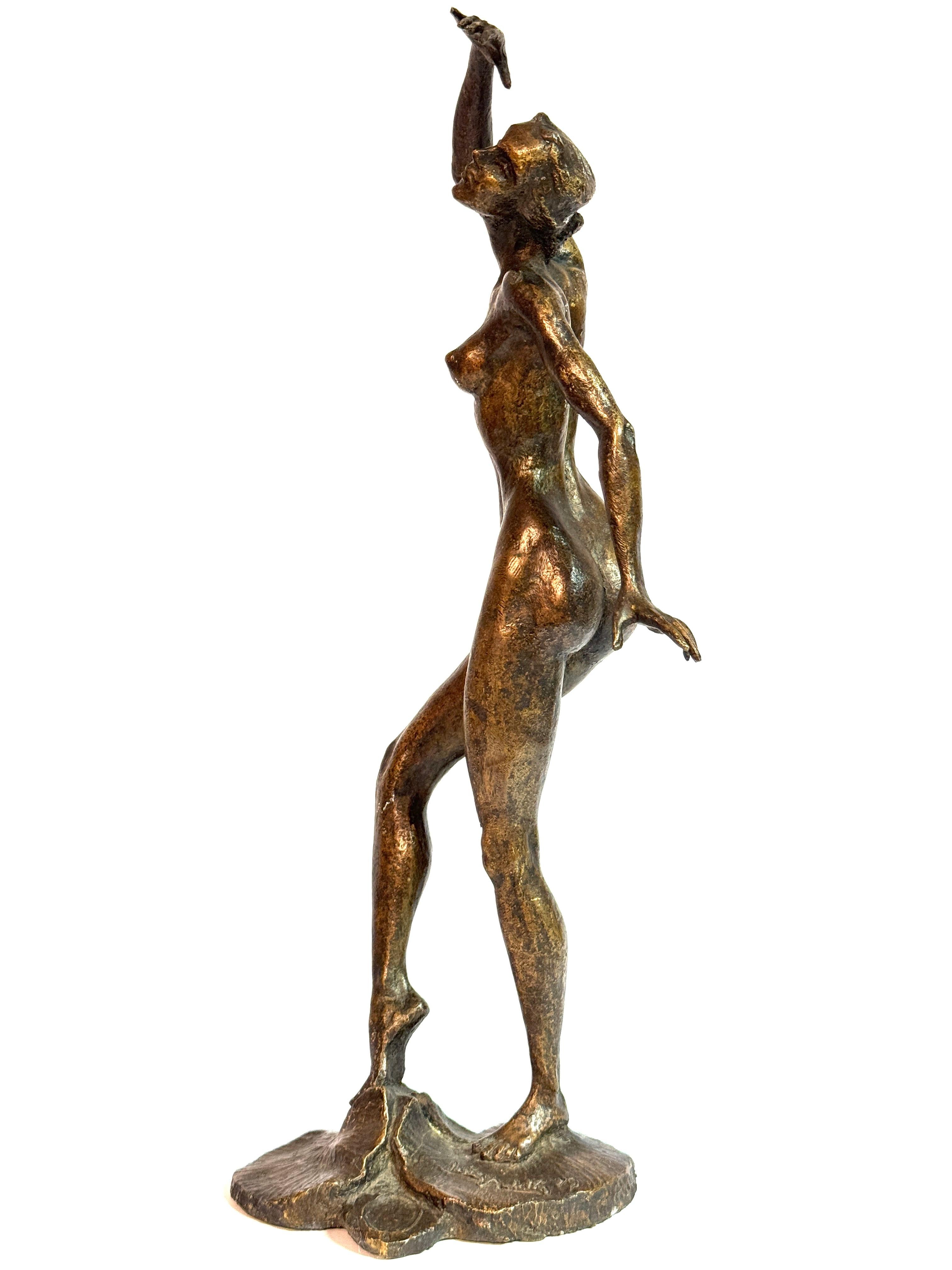 Elegante scultura in bronzo 