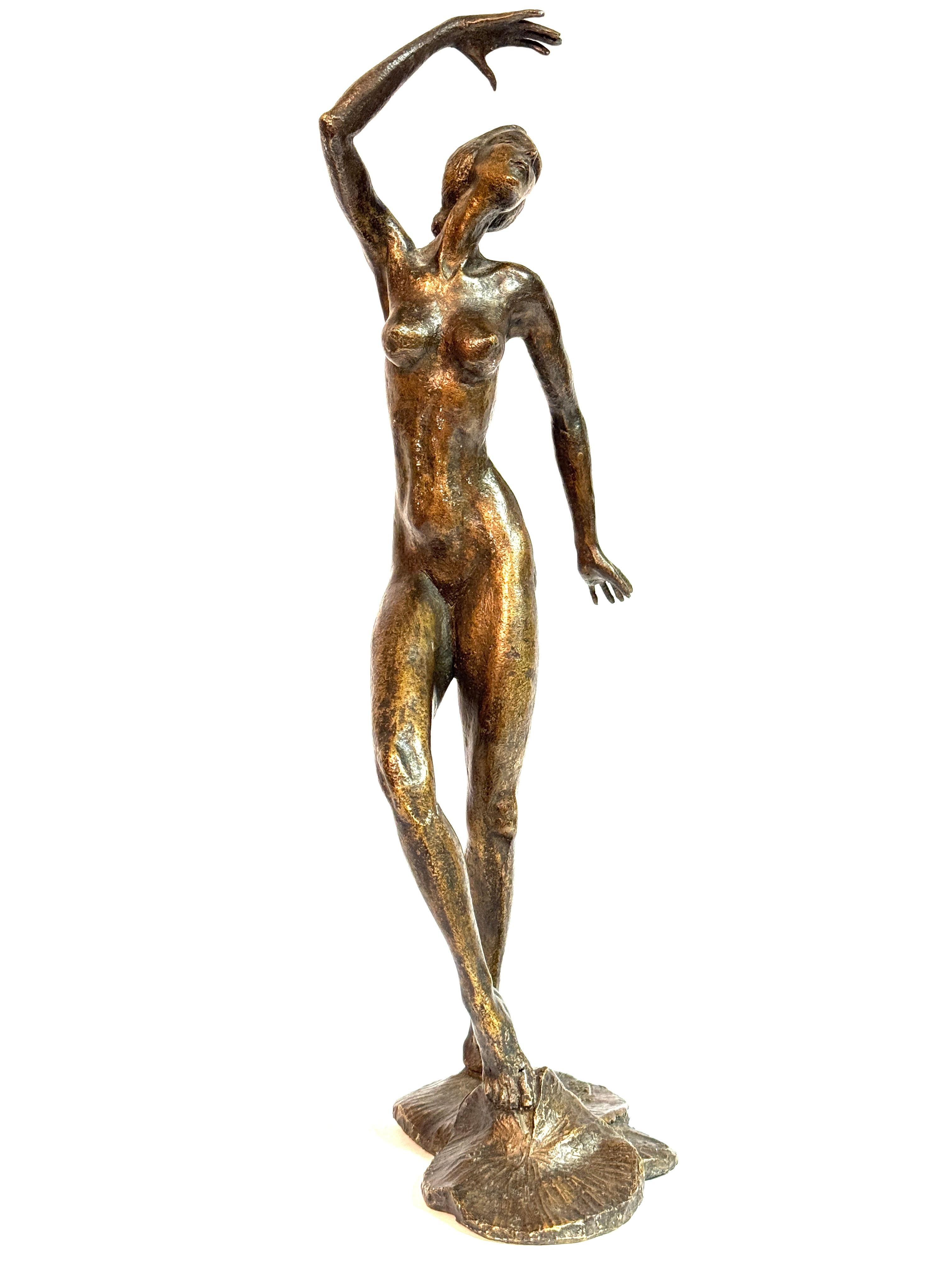 Elegante scultura in bronzo 