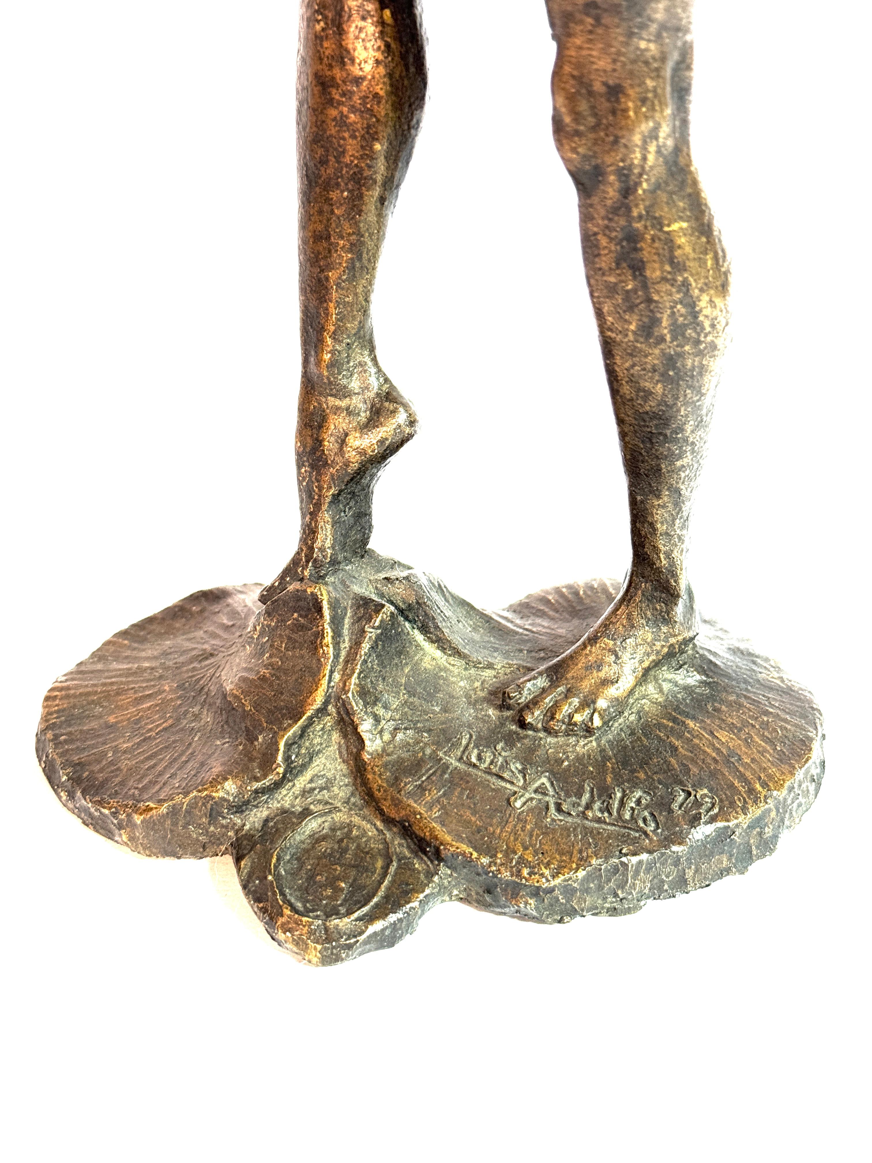 Elegante scultura in bronzo 