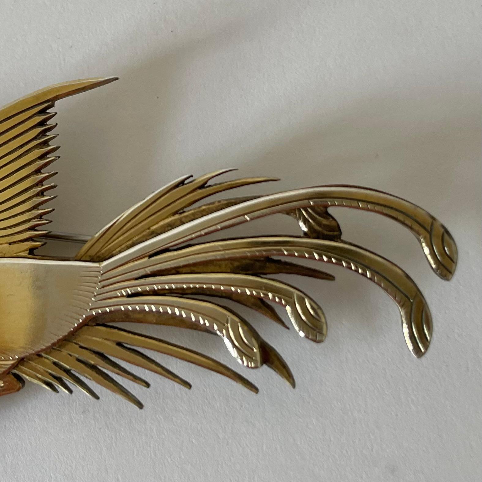 Elegante spilla del 1958 del più famoso argentiere svedese Wiwen Nilsson In condizioni buone a Knivsta, SE