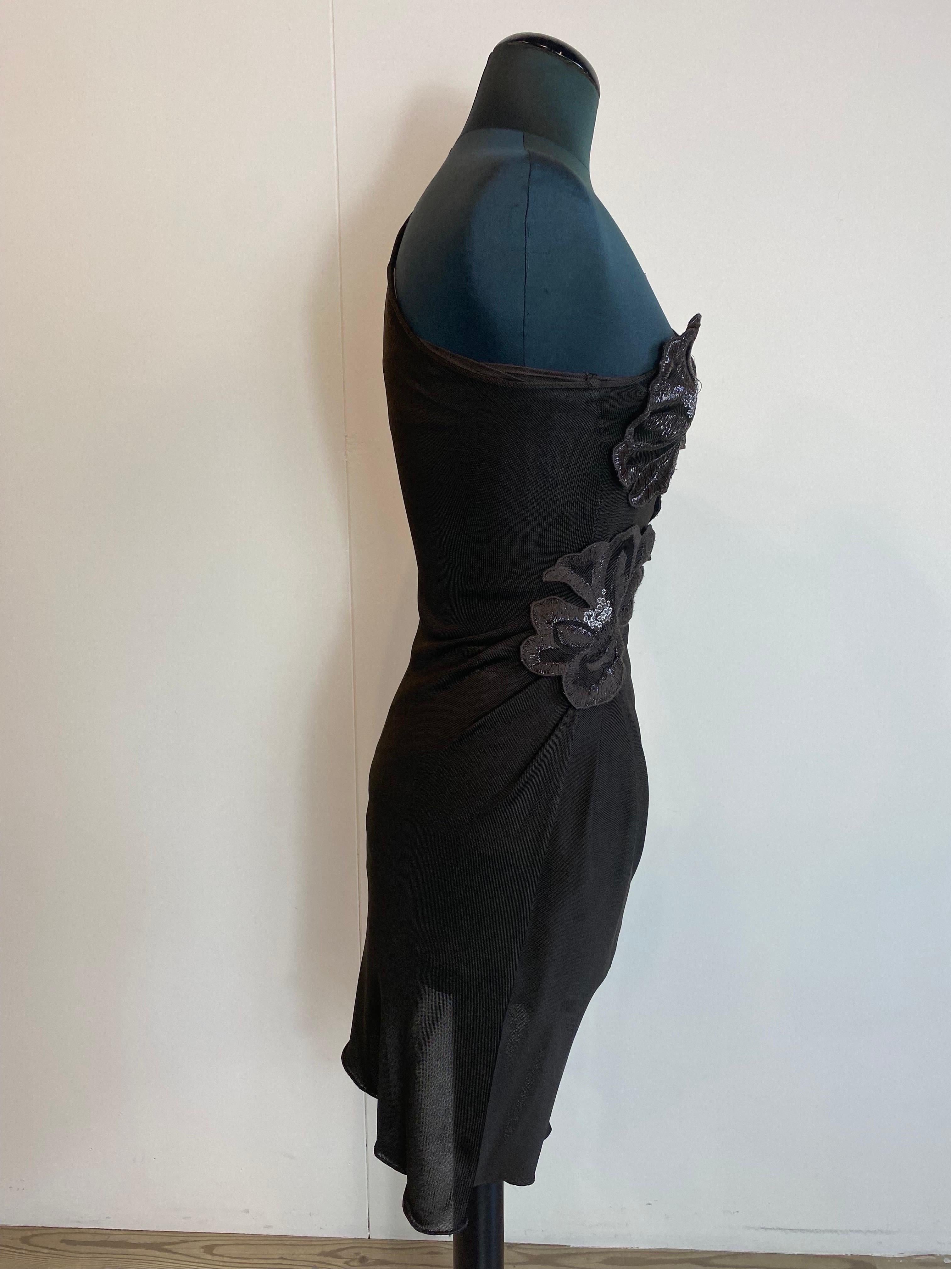 Élégante robe brune à une épaule EMPORIO ARMANI Unisexe en vente
