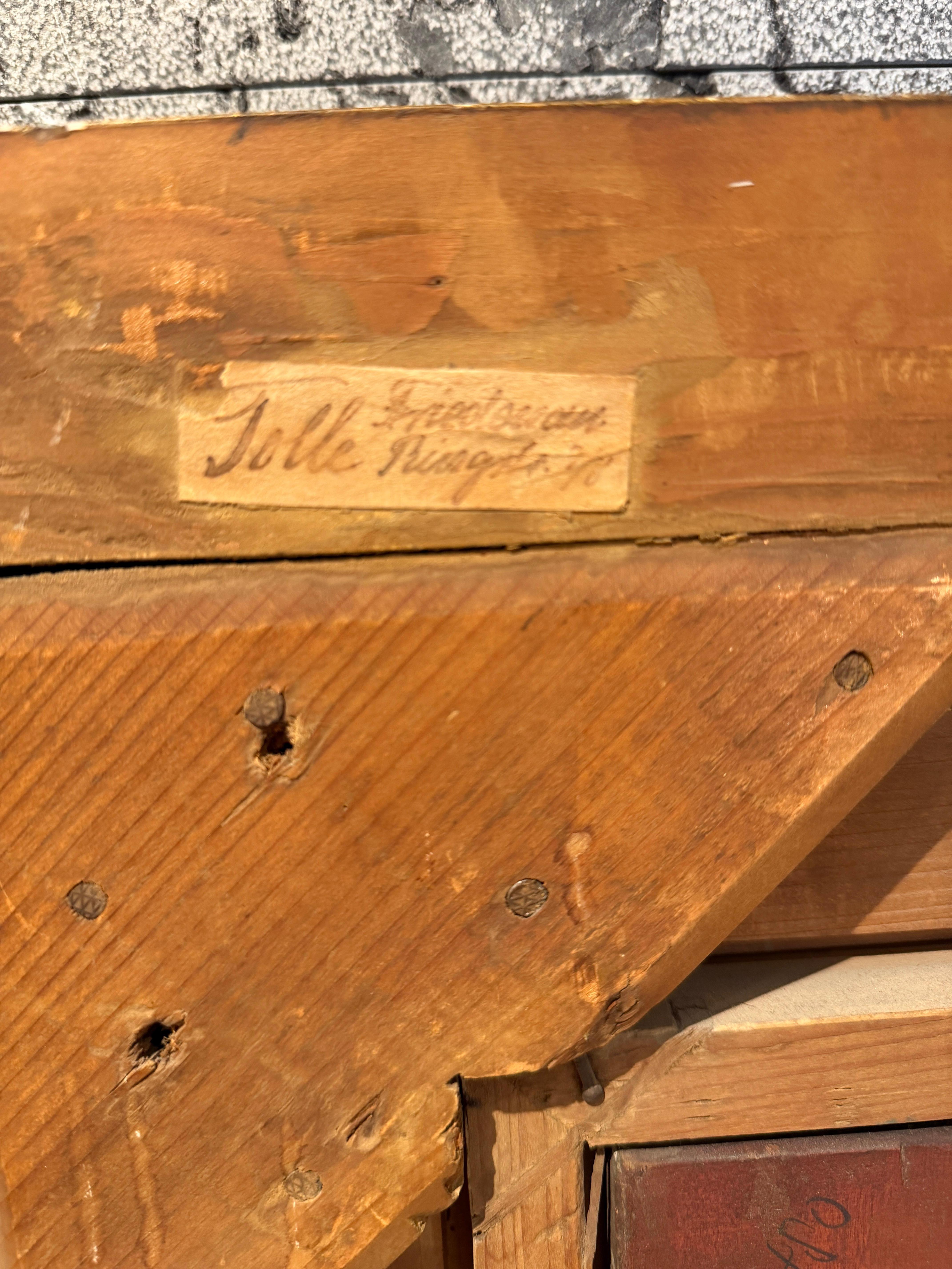 Elegant c.1880 Painting of a Lady with Magnificent Gilt Frame im Angebot 8