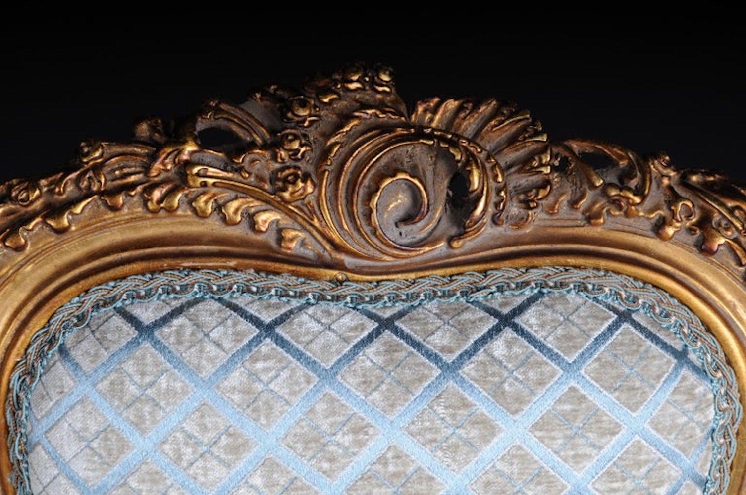 Elegante divano canape in stile rococò Luigi XV in vendita 5