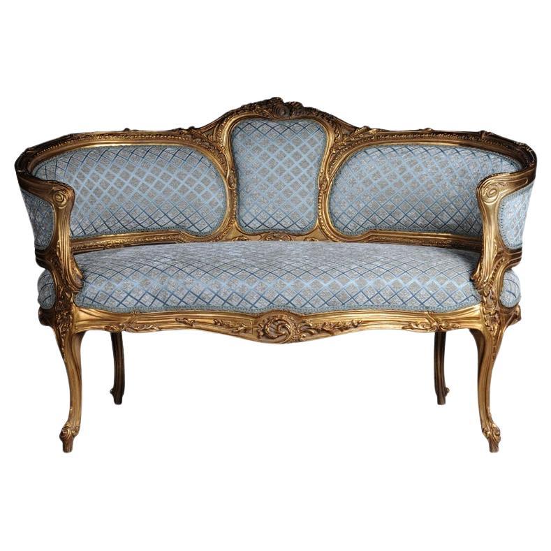 Elegante Canape-Kommode im Rokoko-Stil im Louis-XV-Stil