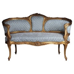 Elegante Canape-Kommode im Rokoko-Stil im Louis-XV-Stil