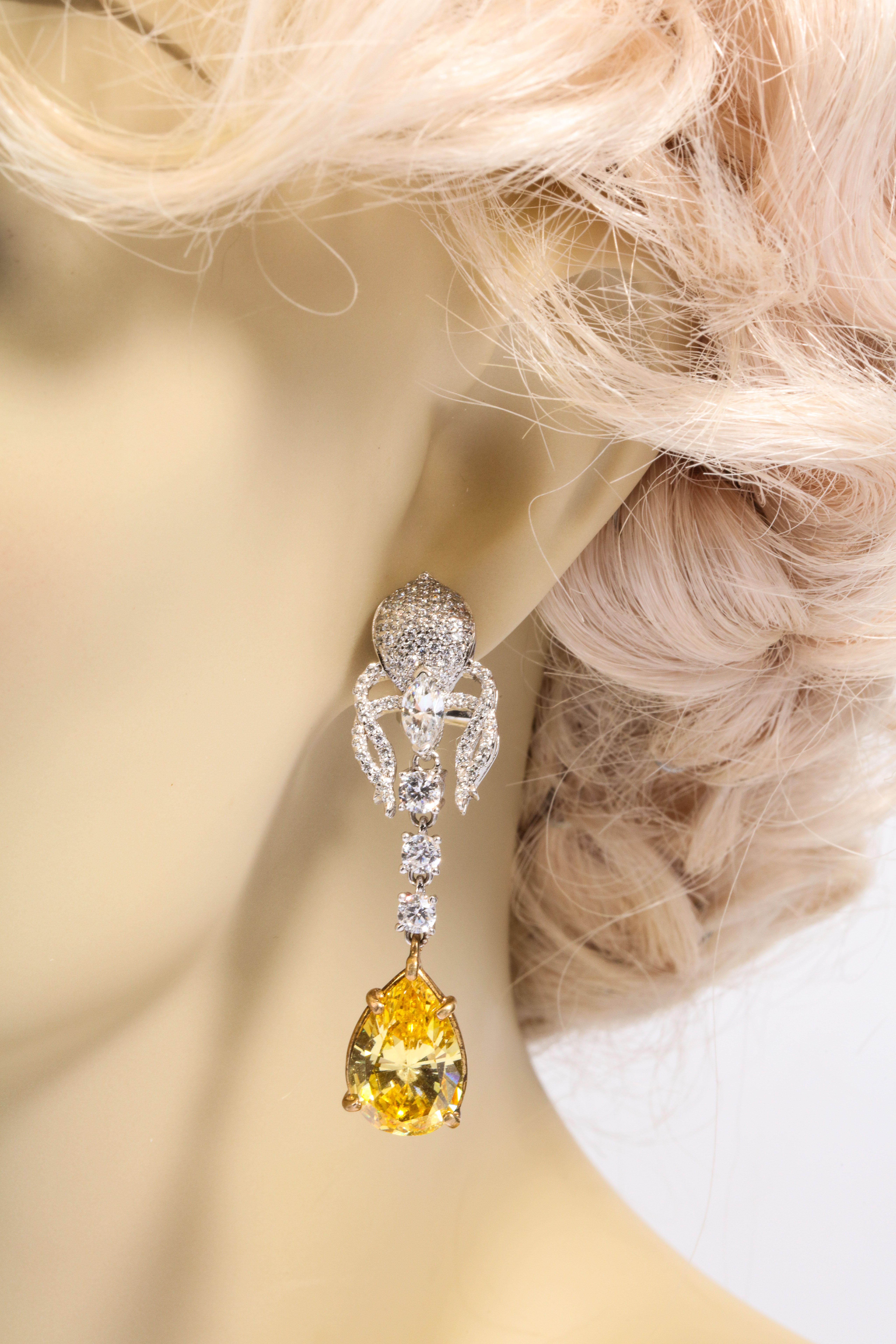 hanging clip earrings