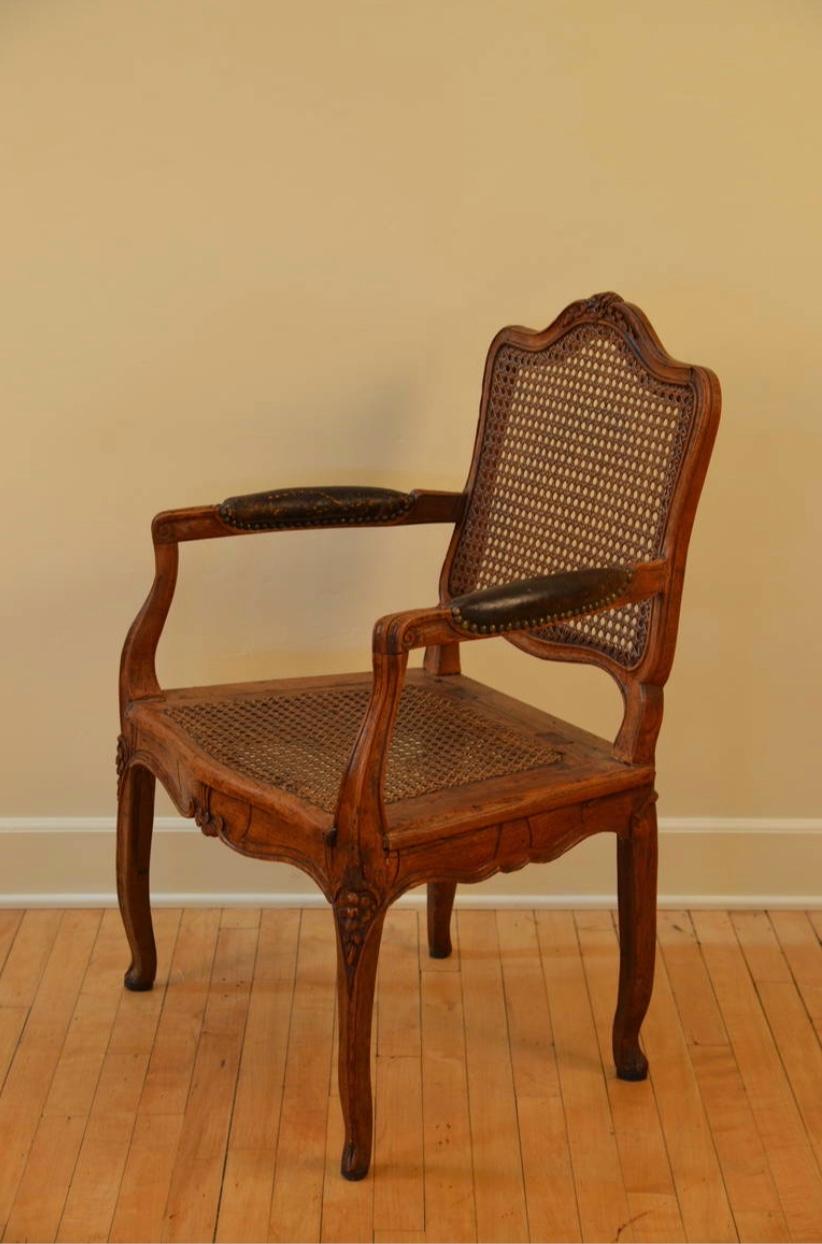 fauteuil canne ancien