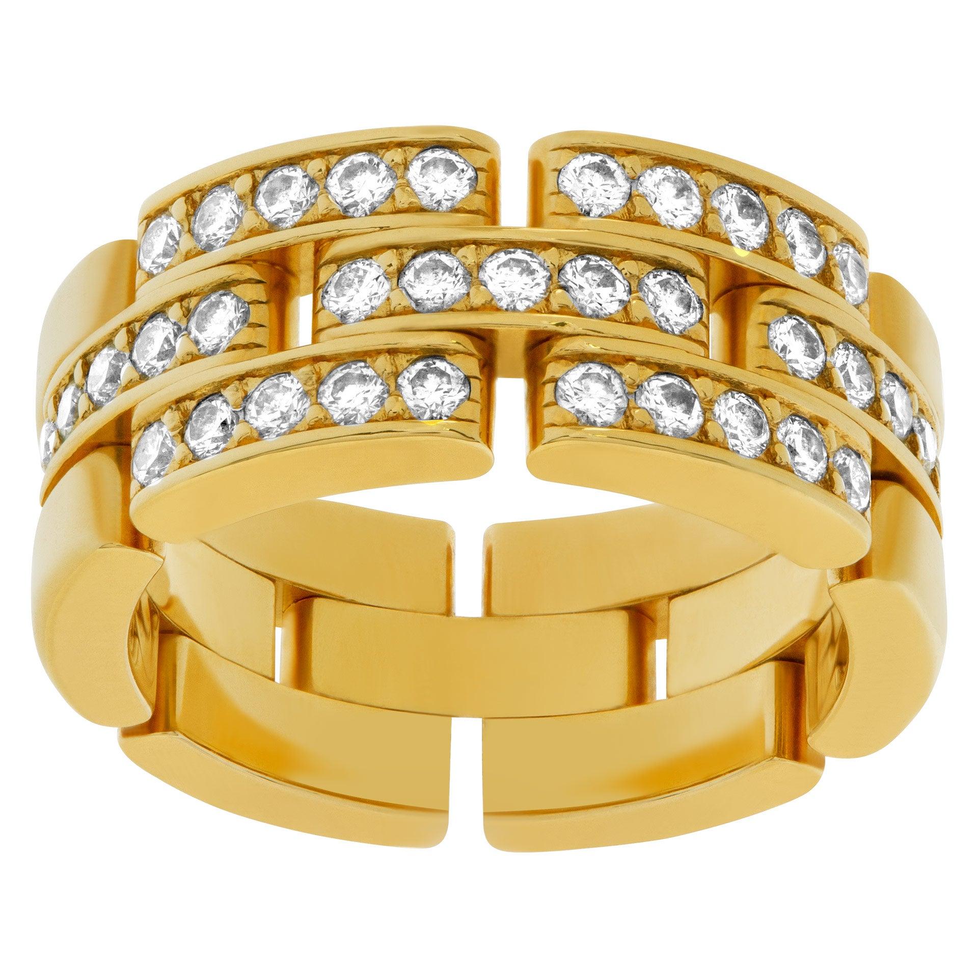 Elegant Cartier Panthere Link Ring
