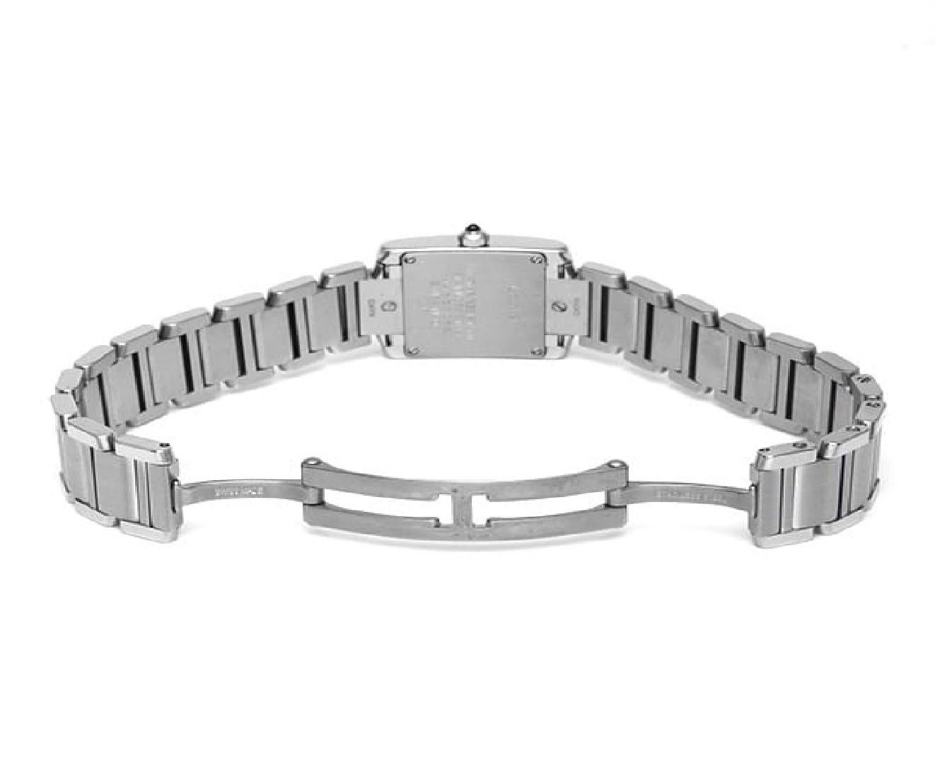 Women's Elegant Cartier Tank Française SM W4TA0008 - Classic Ladies' Luxury Watch