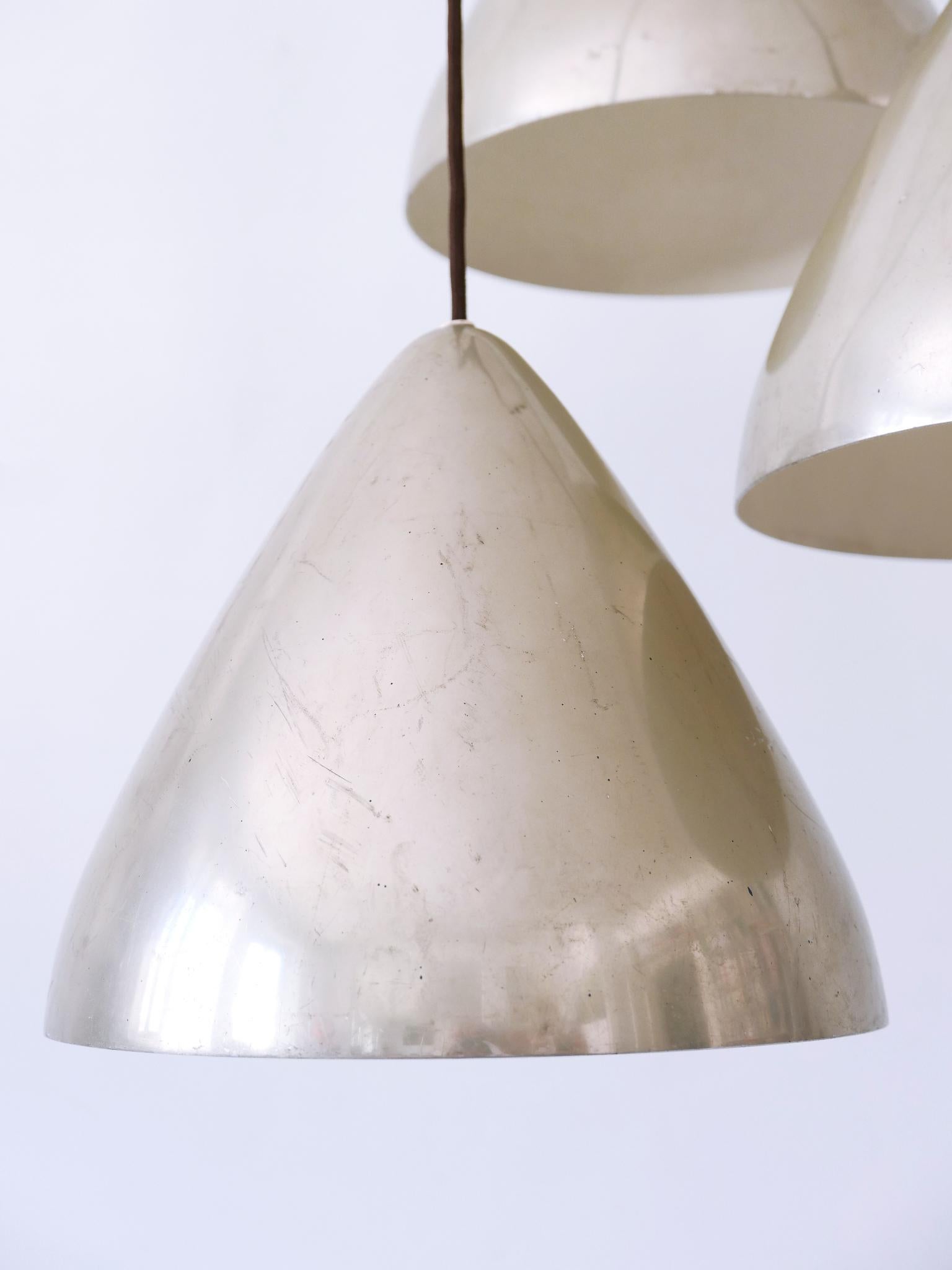 Elegant Cascading Pendant Lamp by Lisa Johansson-Pape for Orno Finland 1960s For Sale 8