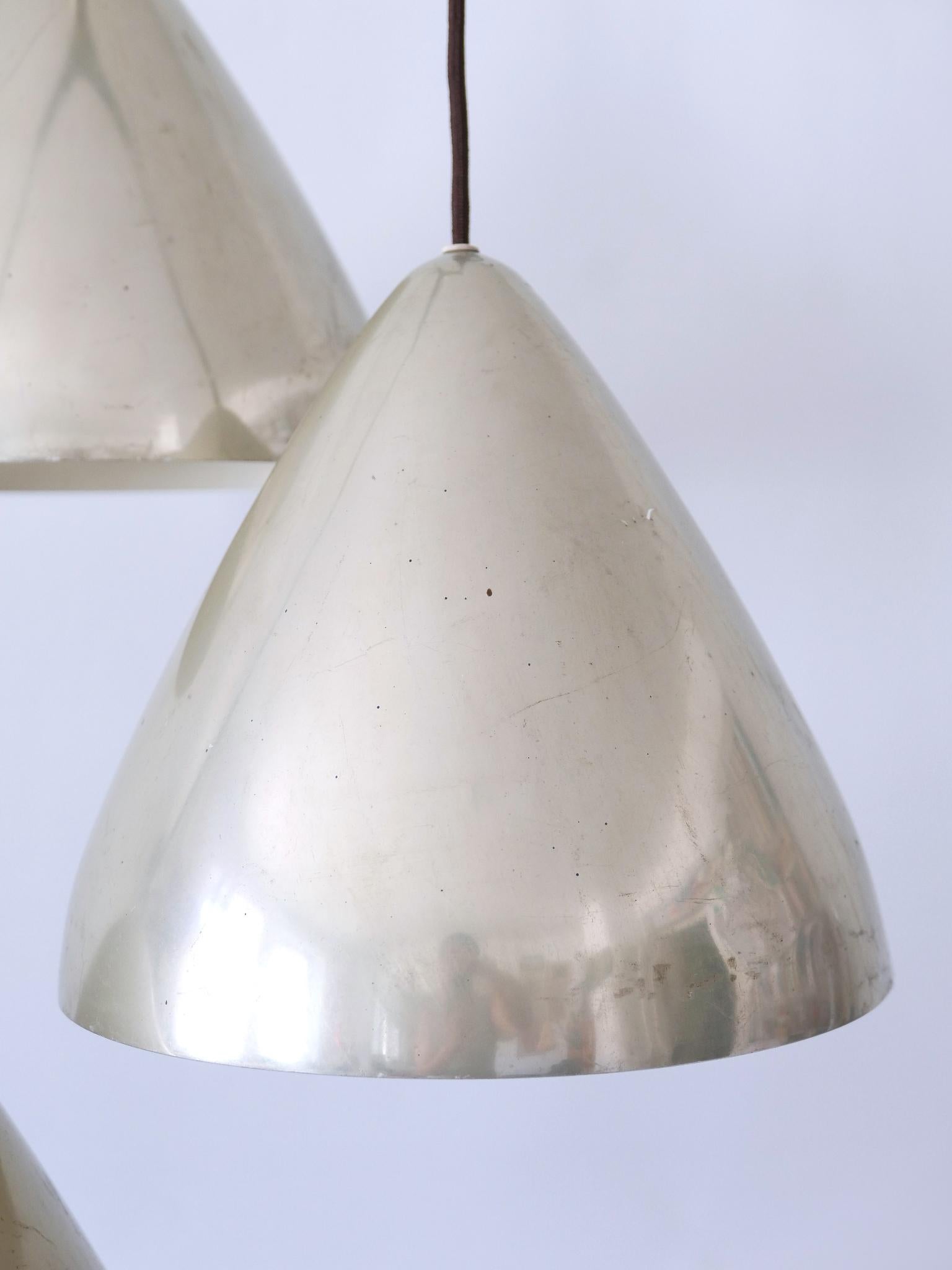 Elegant Cascading Pendant Lamp by Lisa Johansson-Pape for Orno Finland 1960s For Sale 9