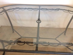 Elegant Cast Aluminum and Glass Oval Outdoor Patio Dining Table