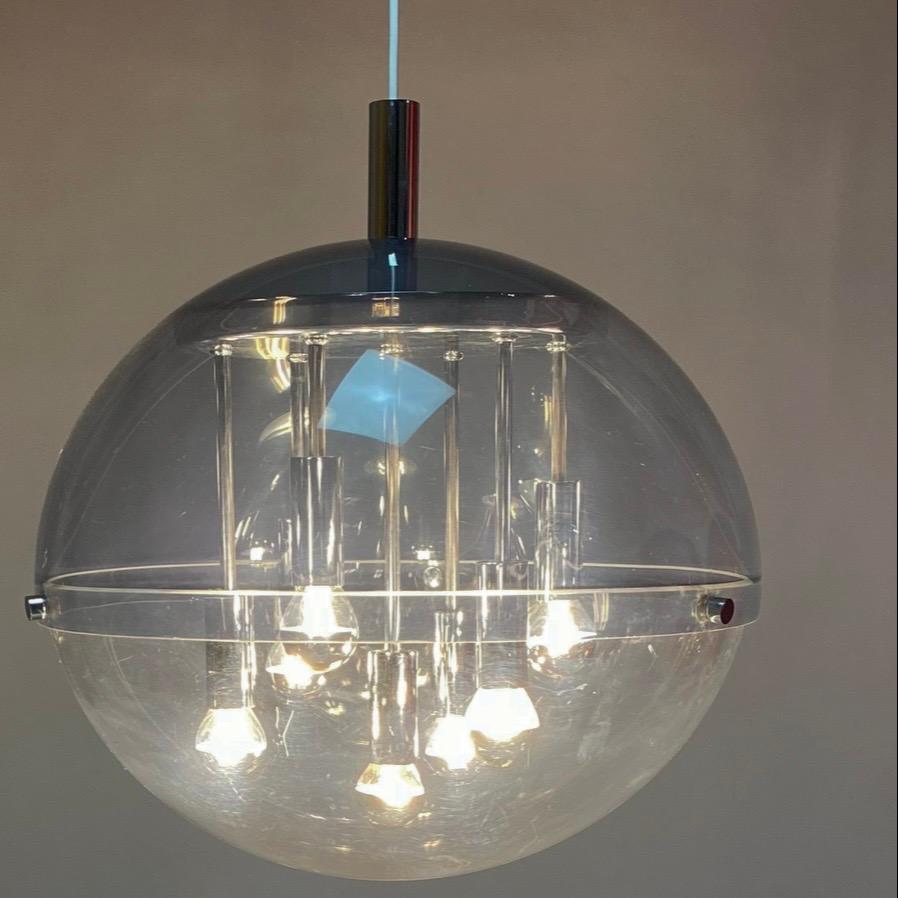 Chrome Elegant Ceiling Light by RAAK, Holland, 1970s