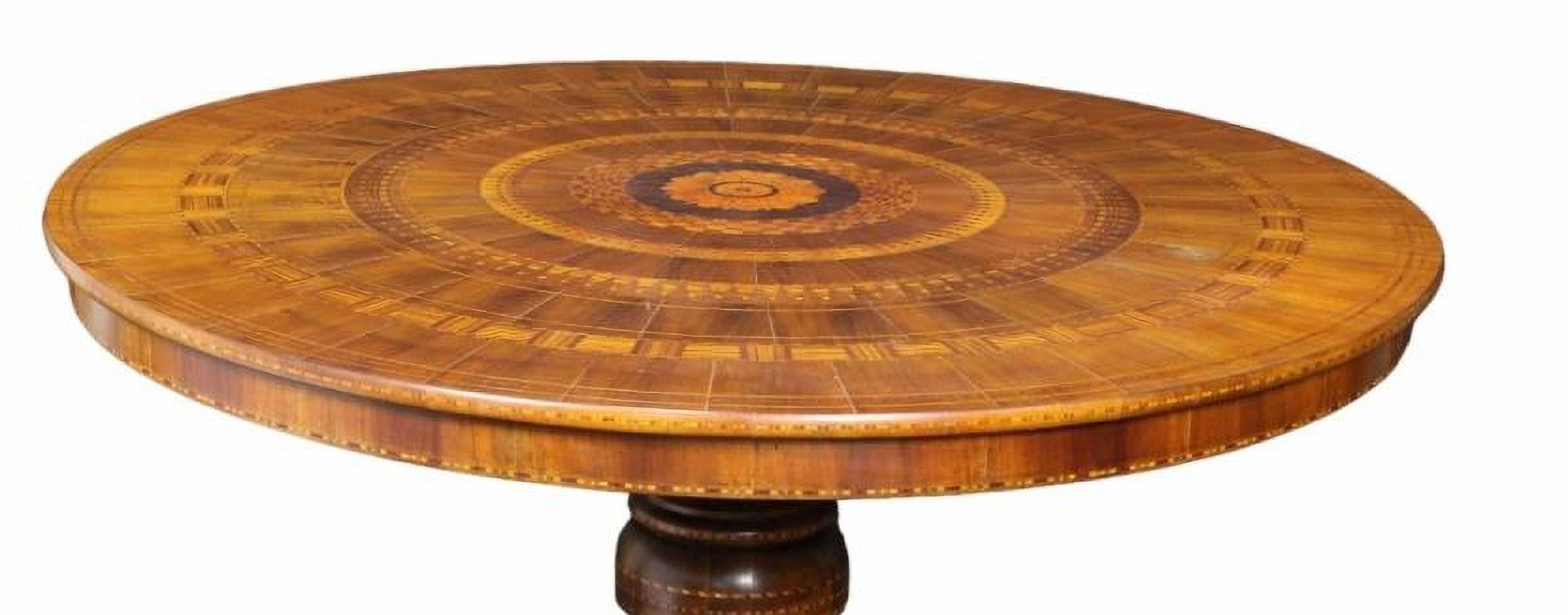 Baroque ELEGANT CENTER TABLE FROM  SORRENTO (Sorrento-Naples -Italy) 19th Century For Sale