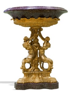 Centre de table élégant en porphire
