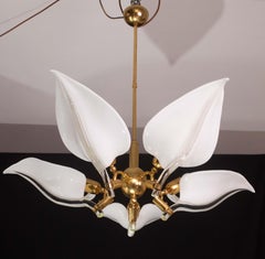Elegant Chandelier Franco Luce for Seguso, Murano Glass, 1970s