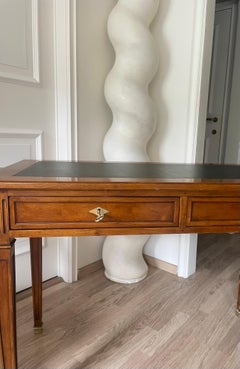 Elegant Cherry Wood Desk by Maison Jansen, France 1950.