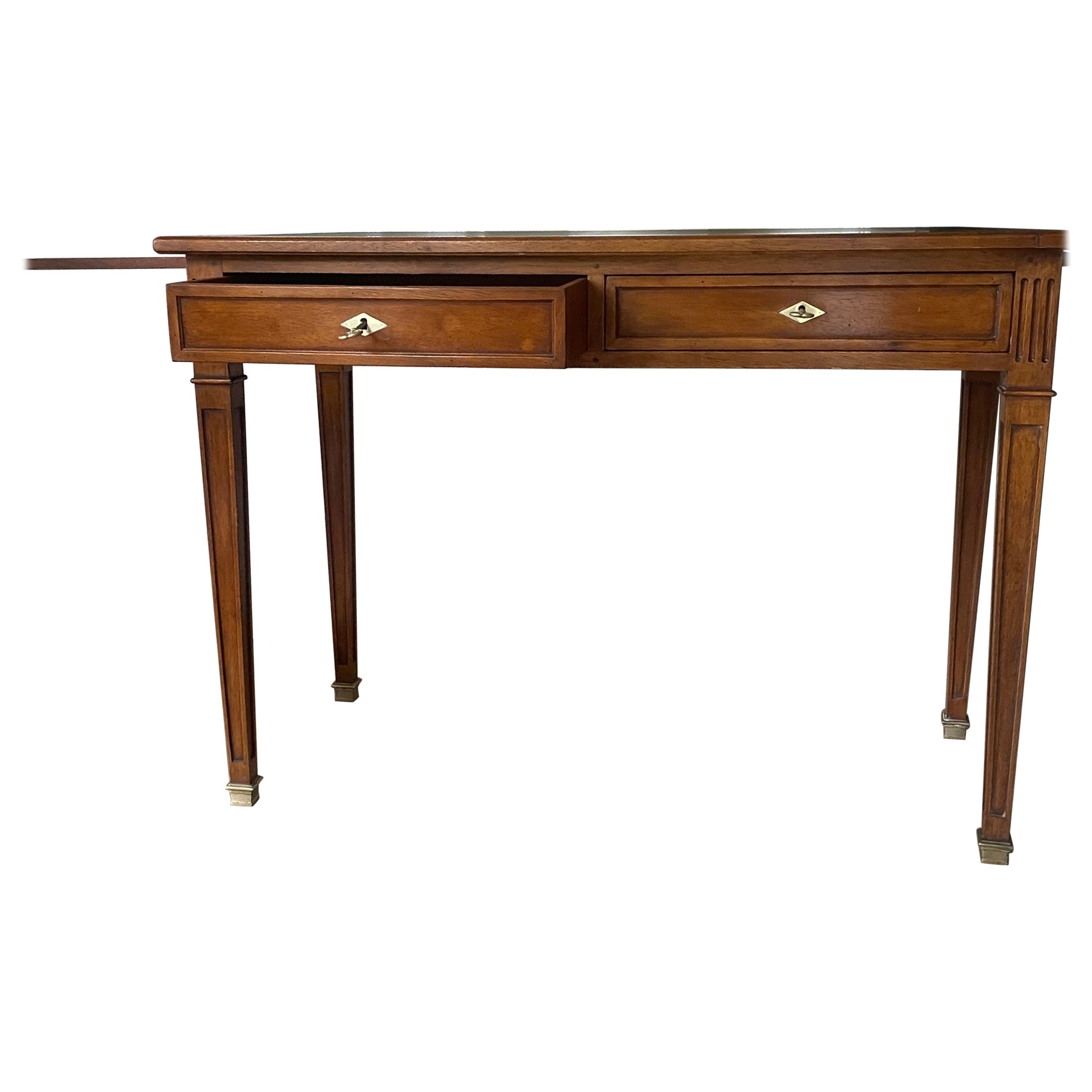 Eleganza della scrivania in Wood della Maison Jansen, Francia 1950. in vendita